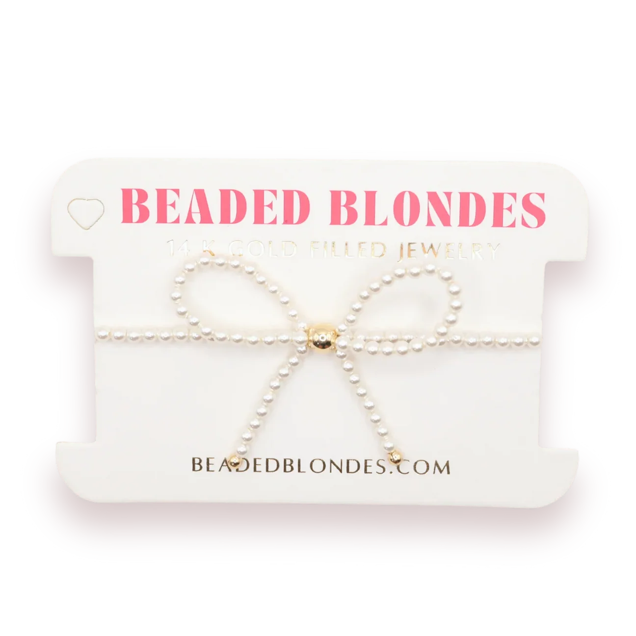 Pearl Bow Bracelet - Beaded Blondes