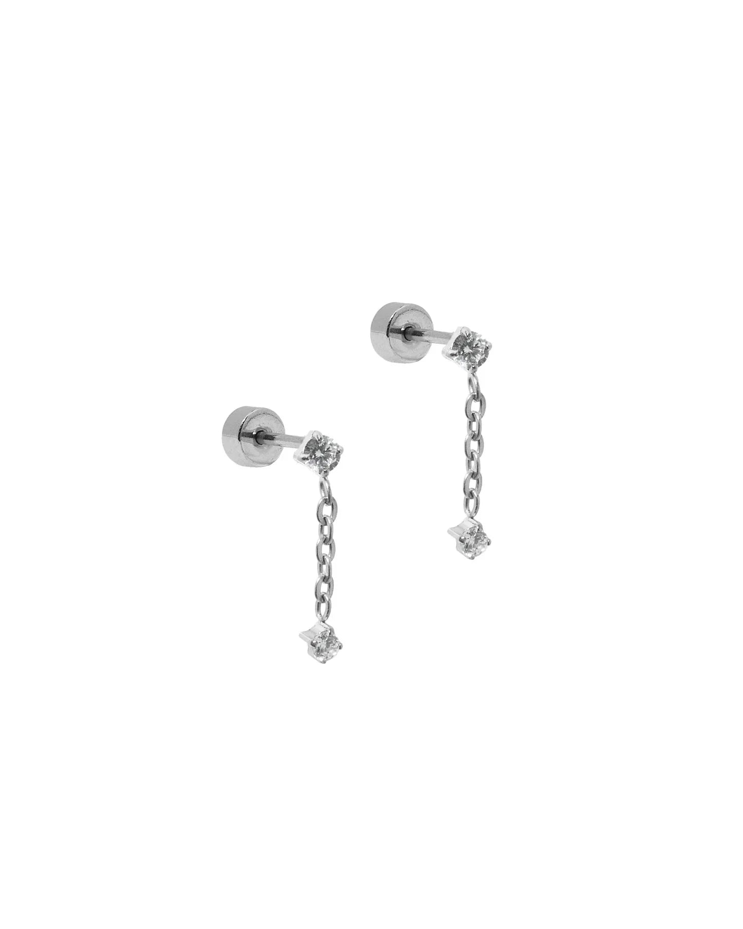 Holland Silver Screwback earrings product photo