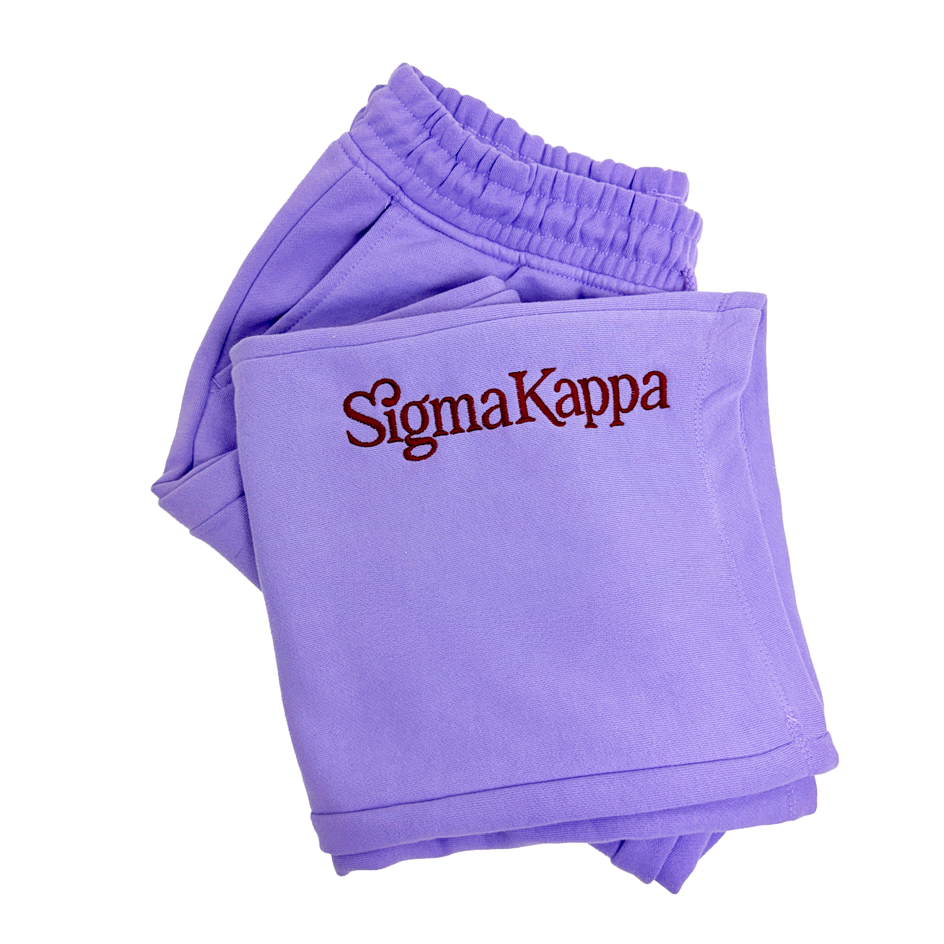 Sigma Kappa Orchid Wide Leg Sweatpants with Embroidered Logo