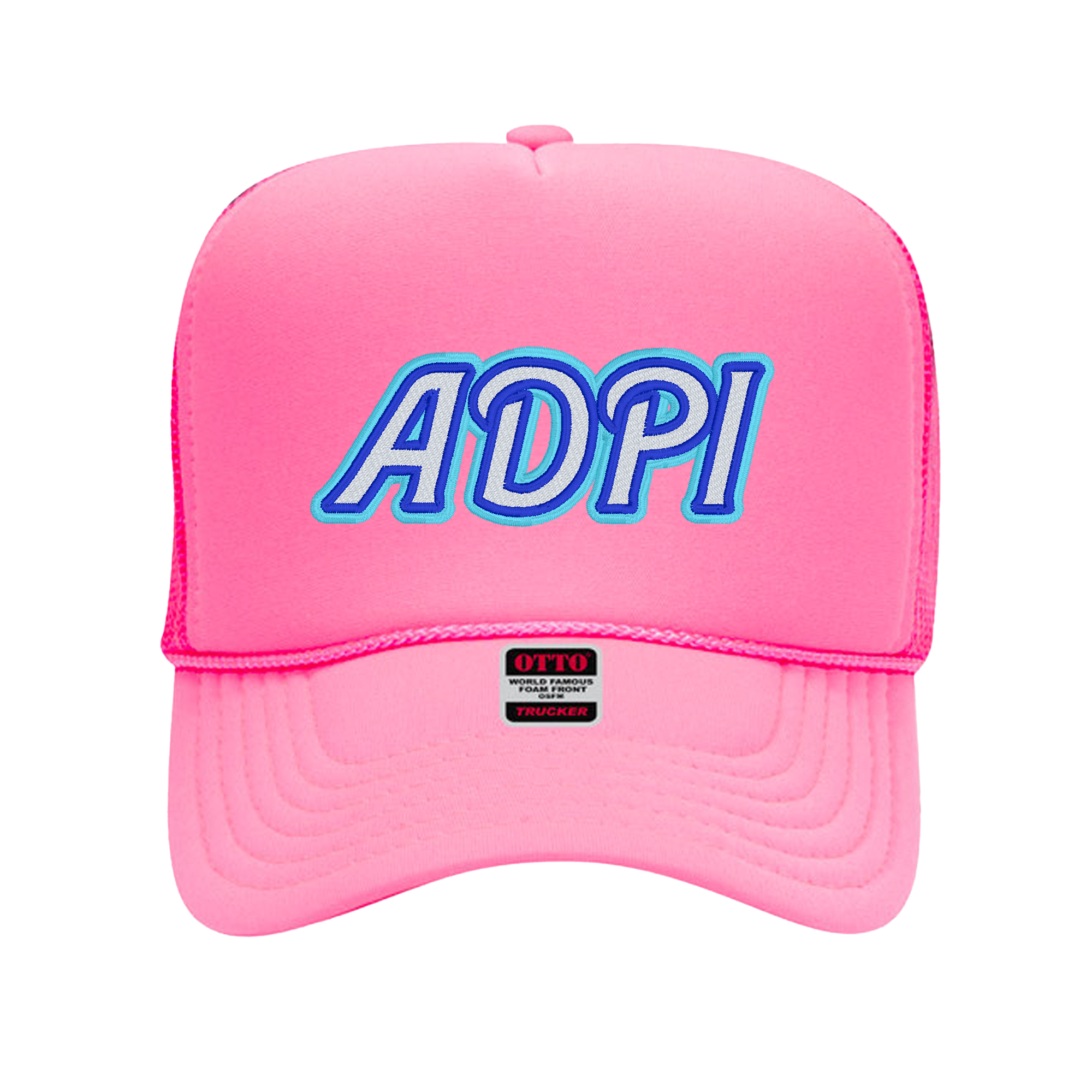 Alpha Delta Pi Malibu Trucker Hat - ADPI