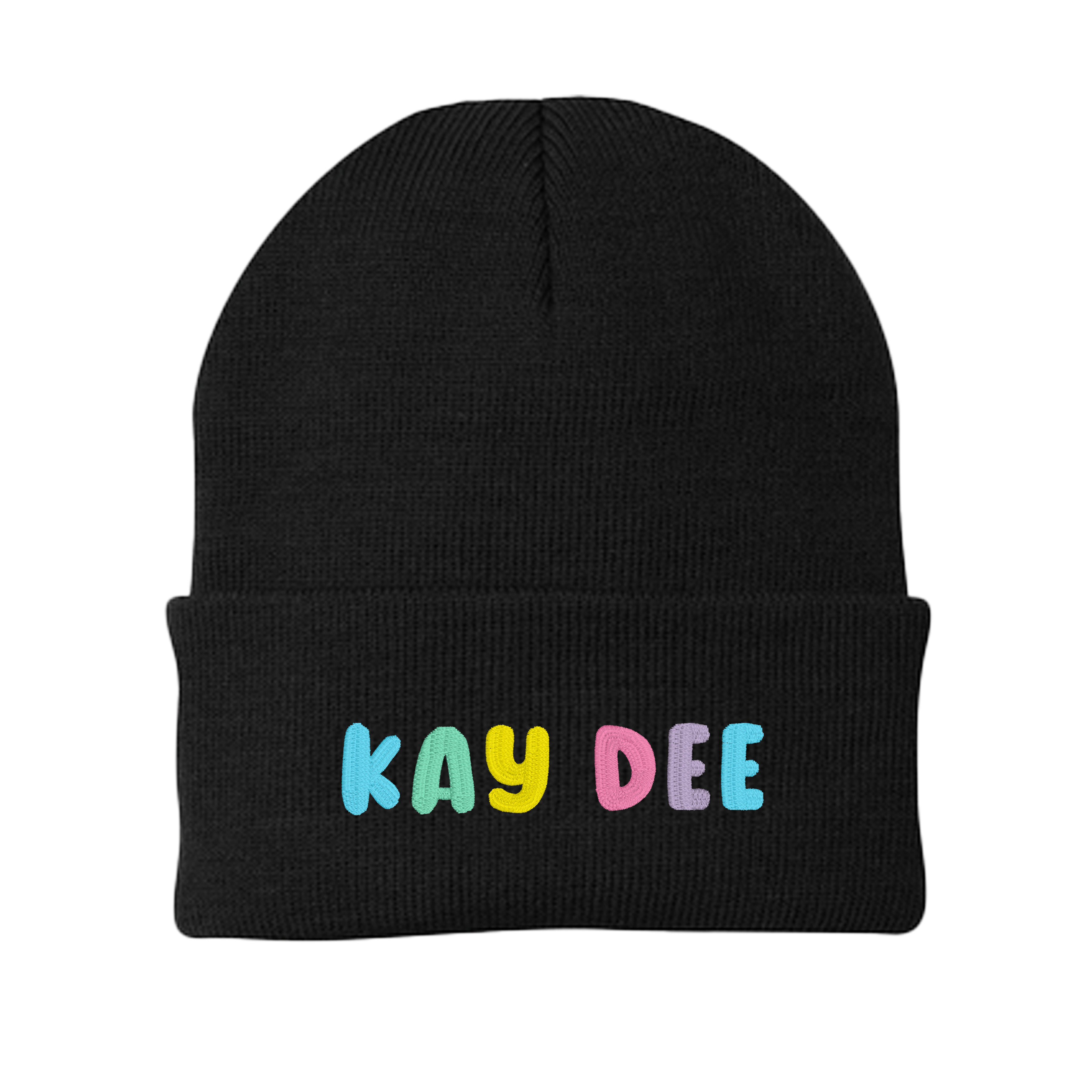 Kappa Delta Bubble Embroidered Beanie Kay Dee Pastel