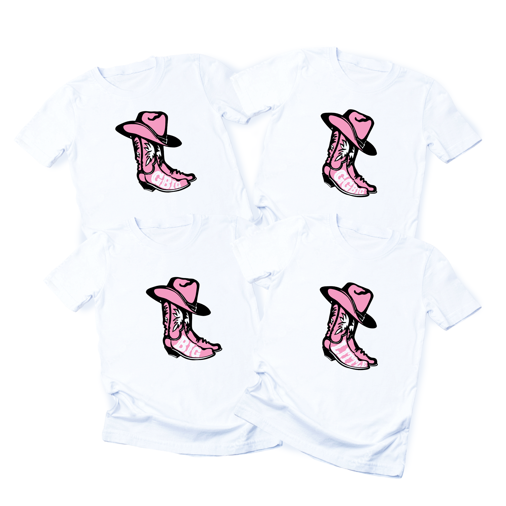 Big Little Reveal Cowboy Boot Theme T-Shirt - Go Greek Chic