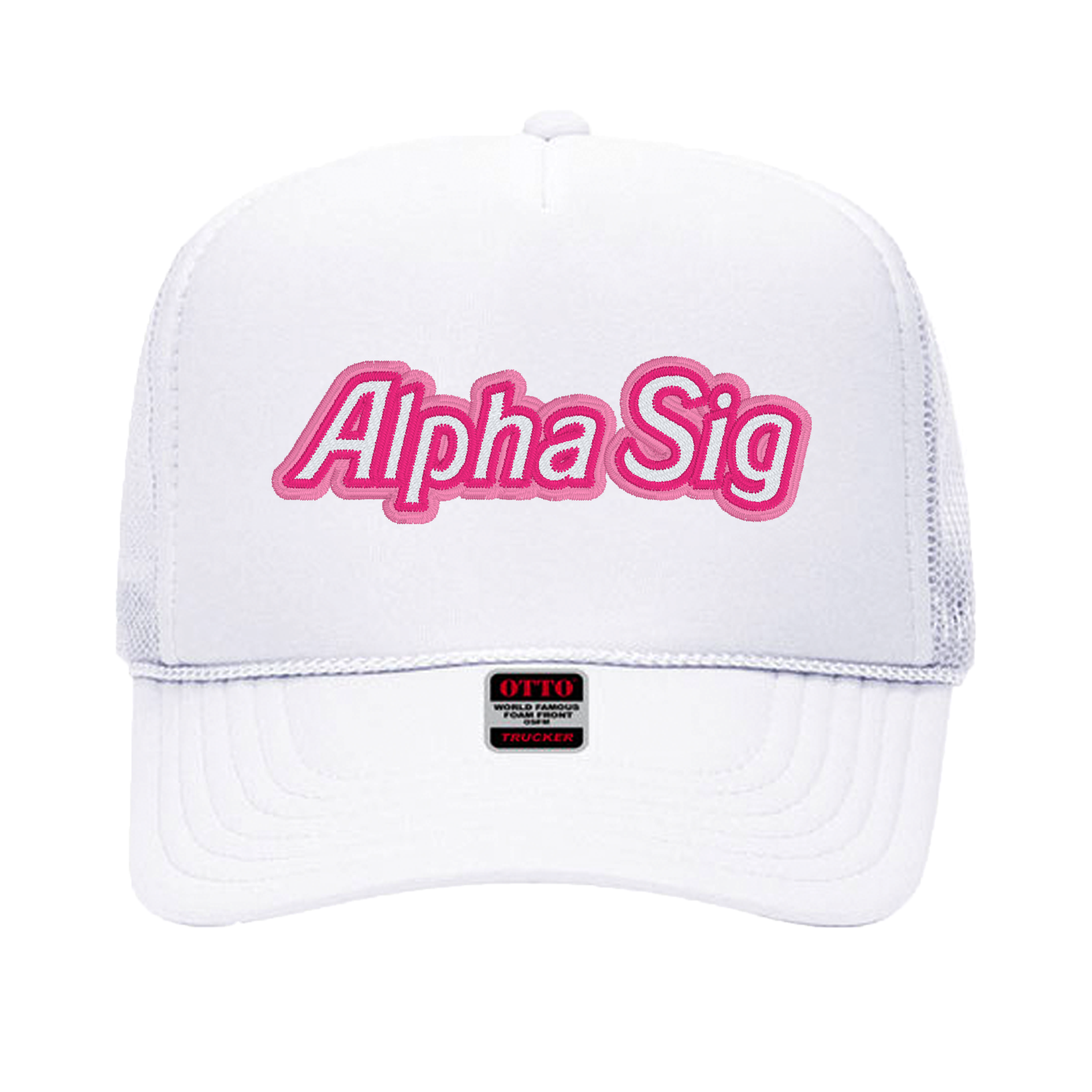 Alpha Sigma Alpha Malibu Trucker Hat - Alpha Sig