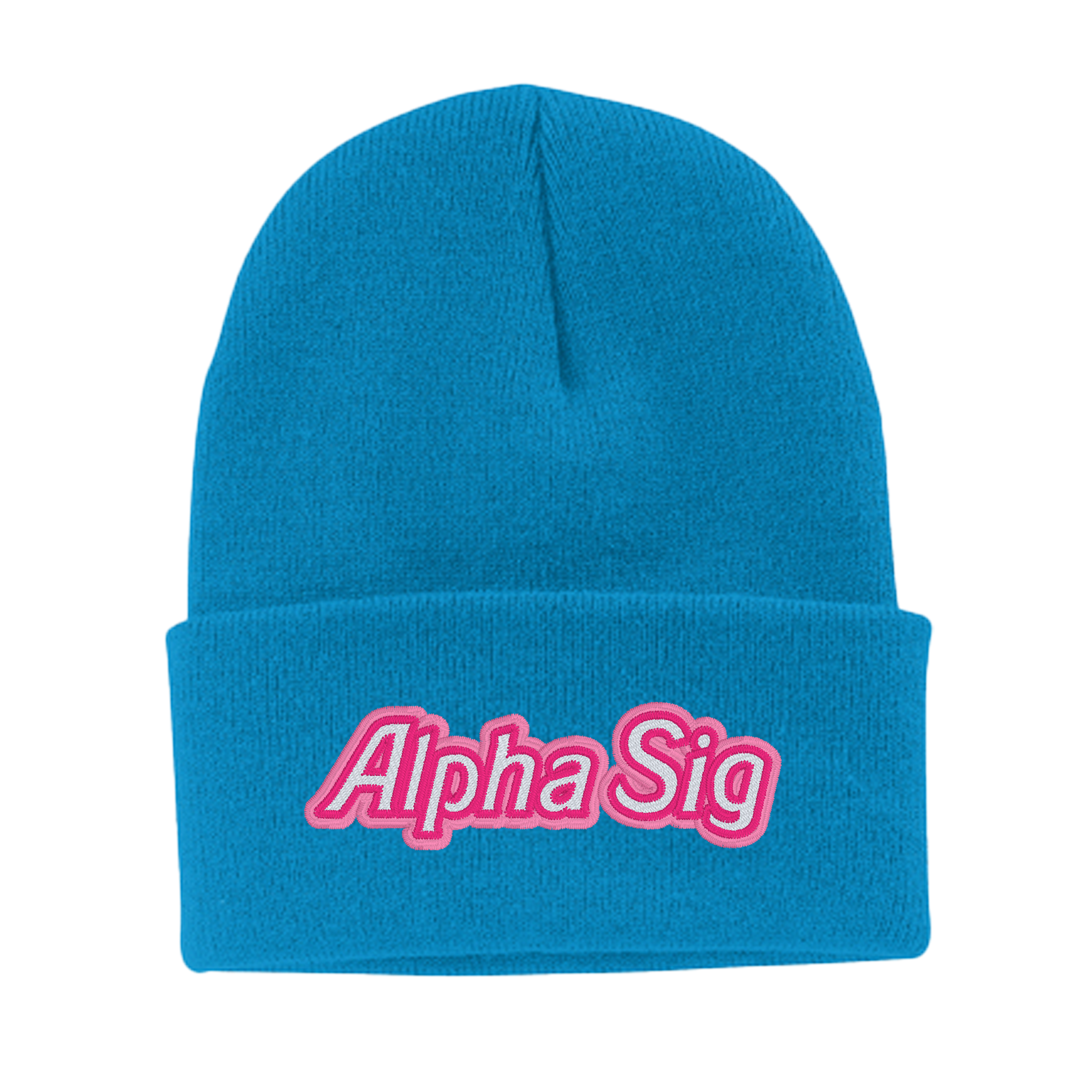 Alpha Sigma Alpha Embroidered Beanie - Alpha Sig Dream House