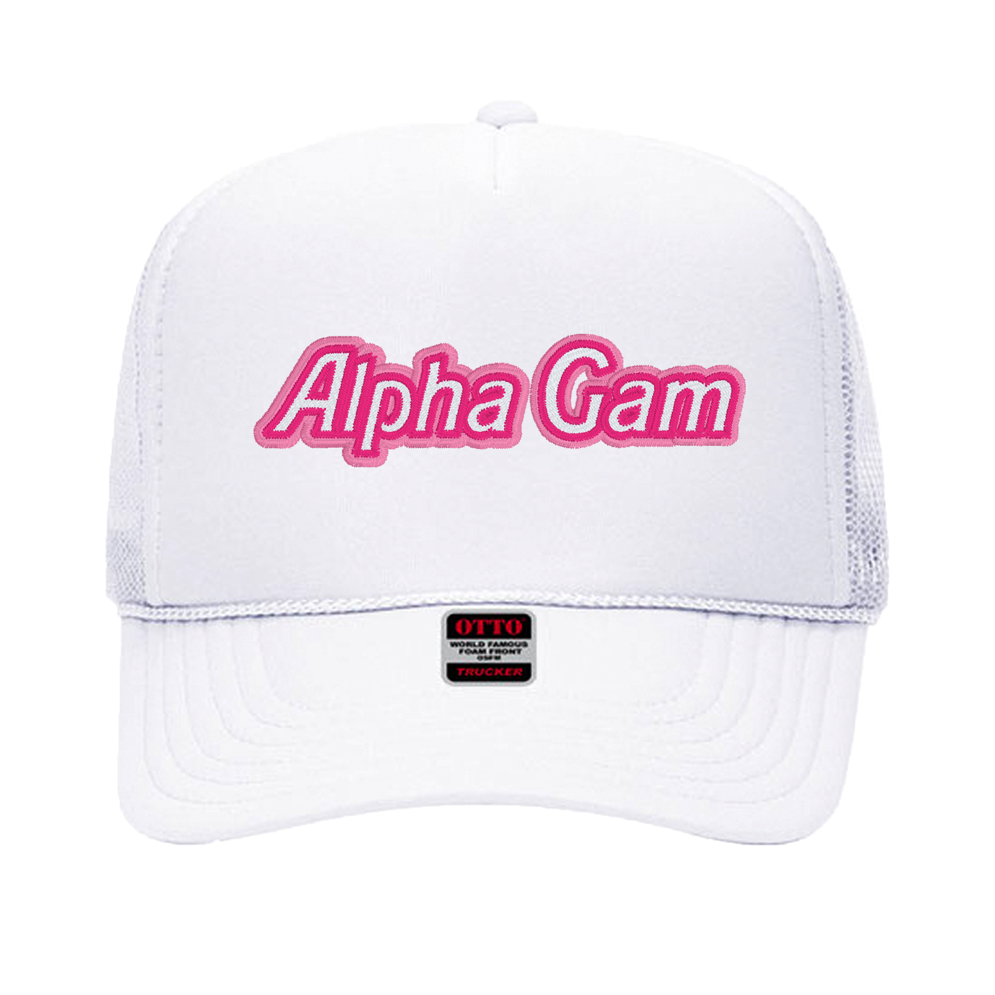 Alpha Gamma Delta Malibu Trucker Hat - Alpha Gam