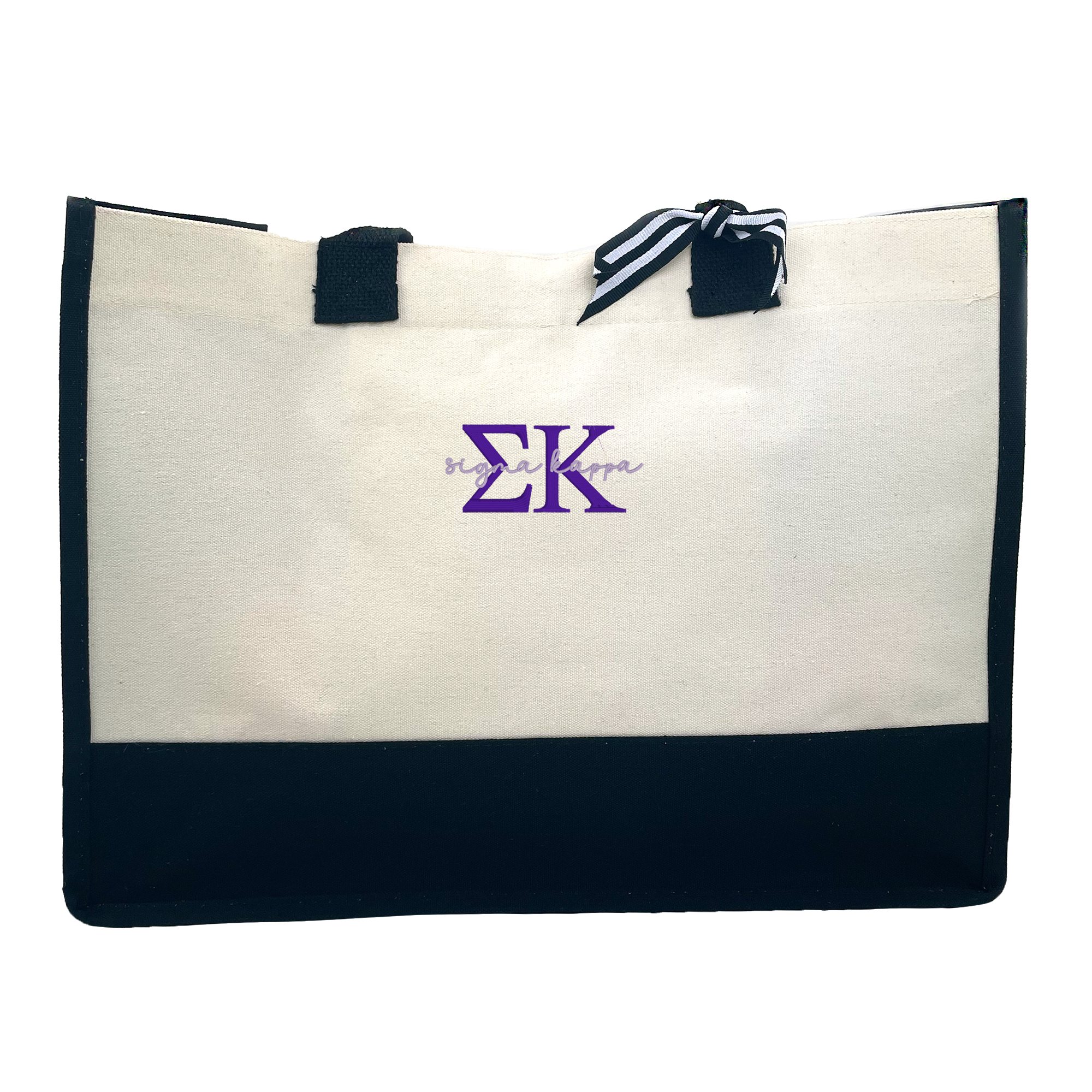 Sigma Kappa - Embroidered Signature Tote Bag