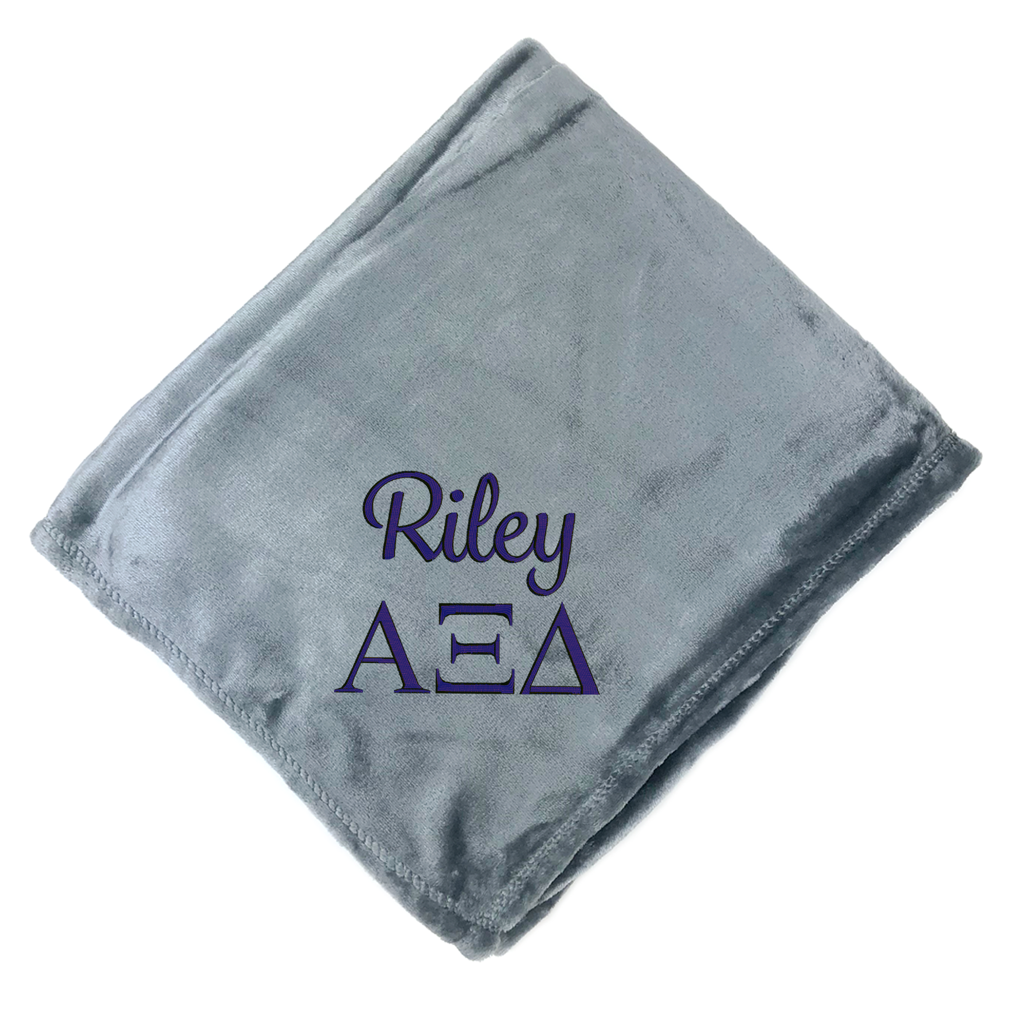 Personalized Alpha Xi Delta Greek Letter Blanket - Go Greek Chic