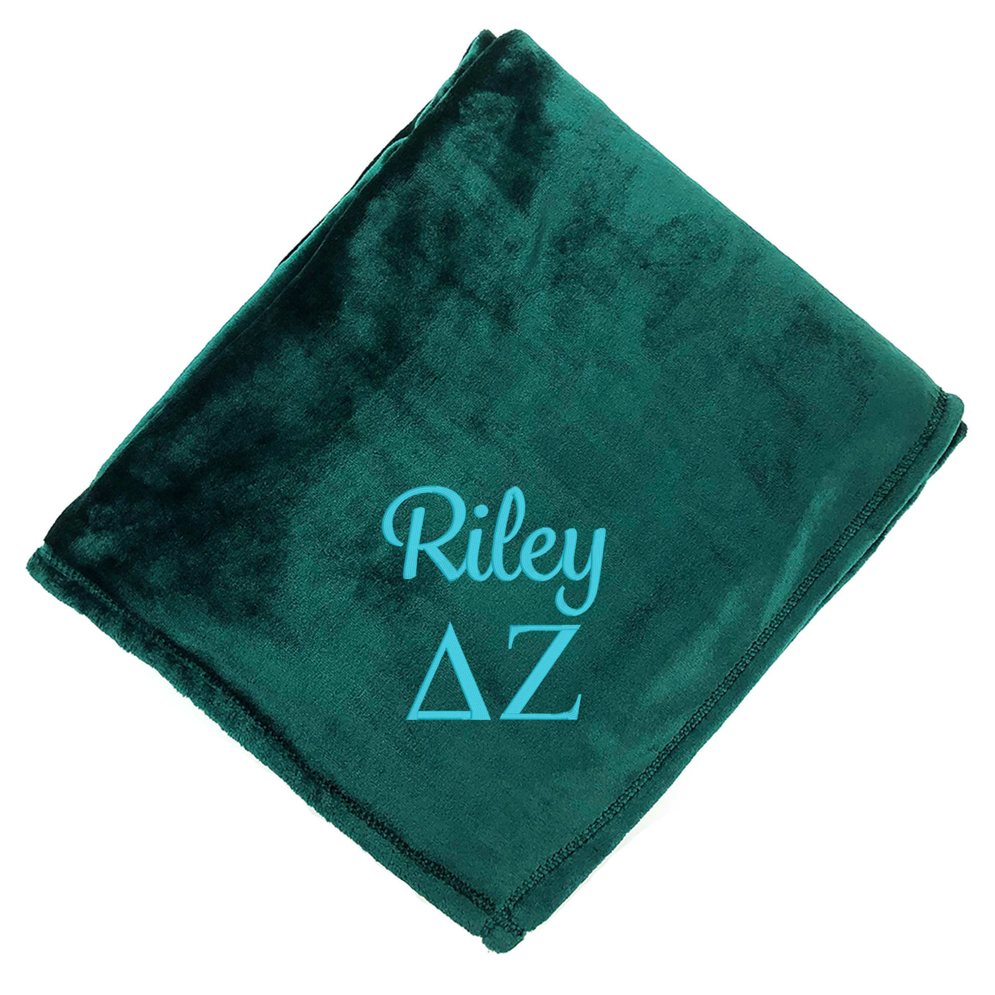 Personalized Delta Zeta Greek Letter Blanket - Go Greek Chic