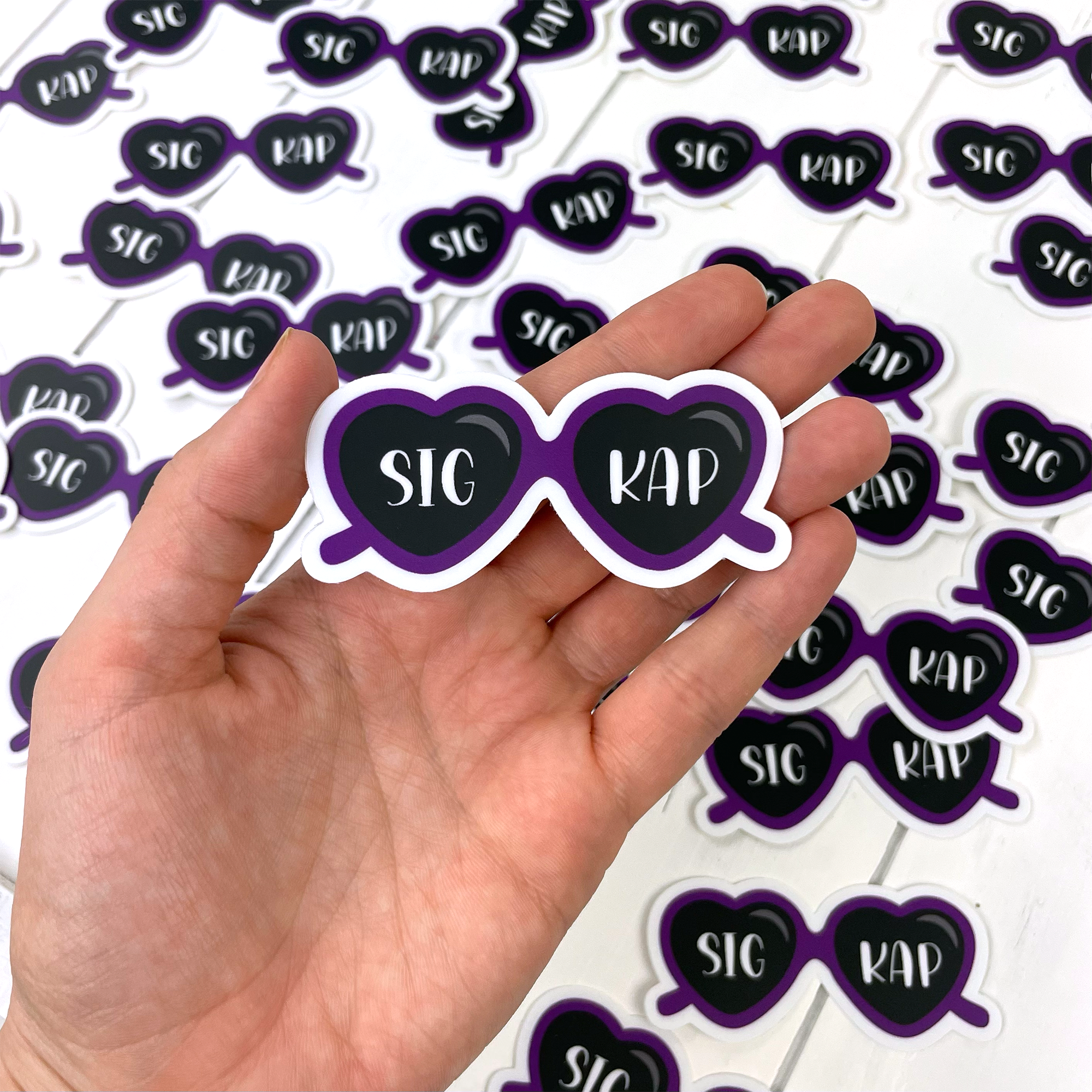 Sigma Kappa Sunglasses Sticker - Sig Kap - Go Greek Chic