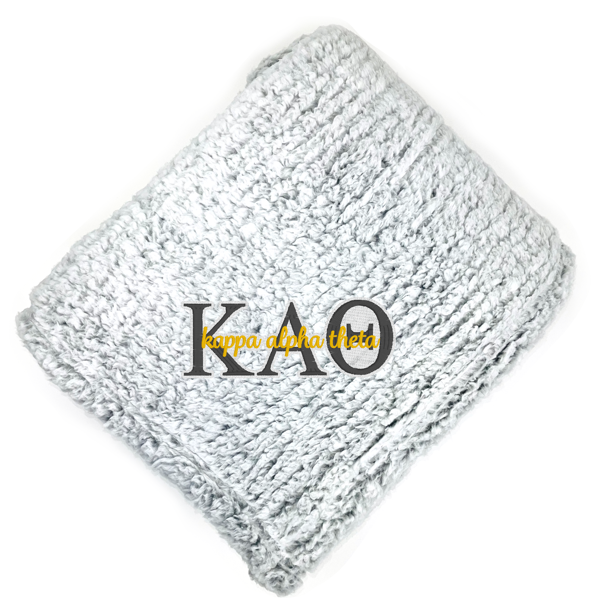 Kappa Alpha Theta Fuzzy Sherpa Blanket - Go Greek Chic