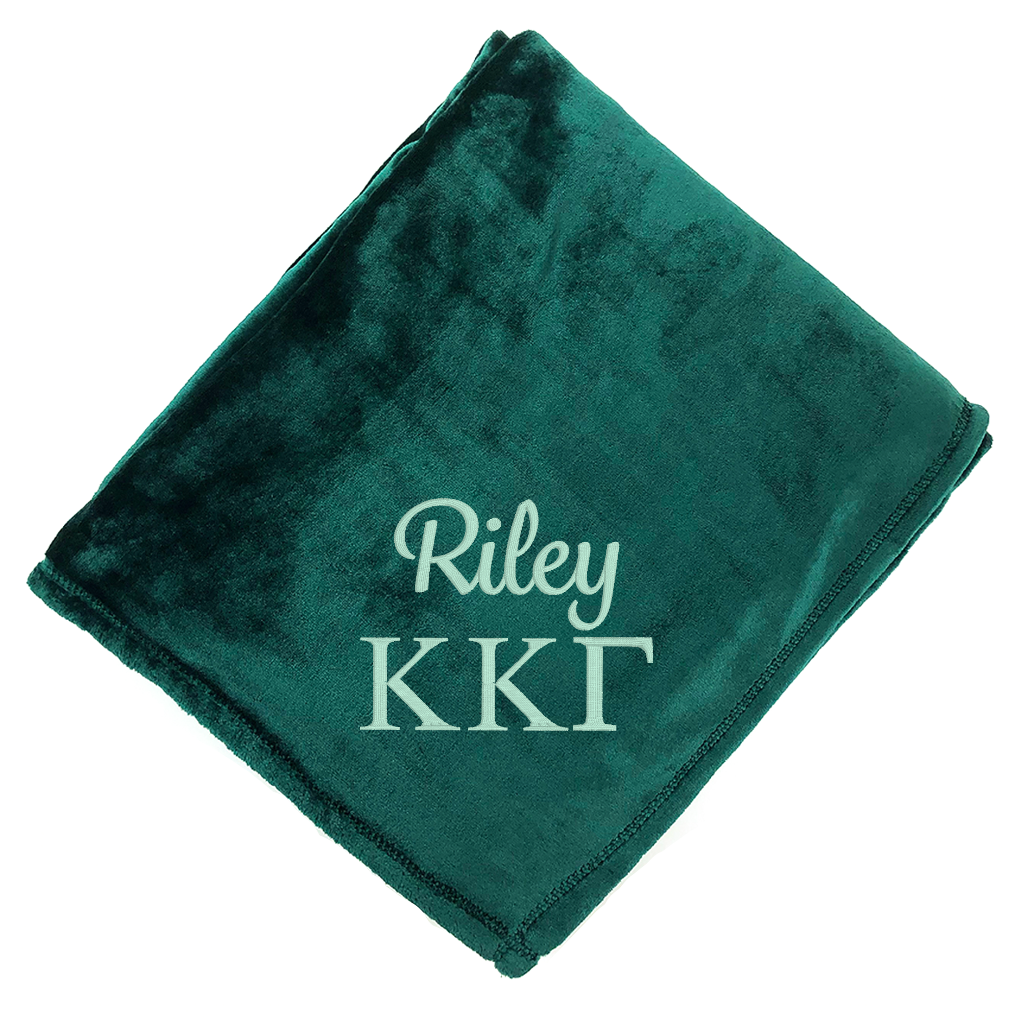 Personalized Kappa Kappa Gamma Greek Letter Blanket - Go Greek Chic