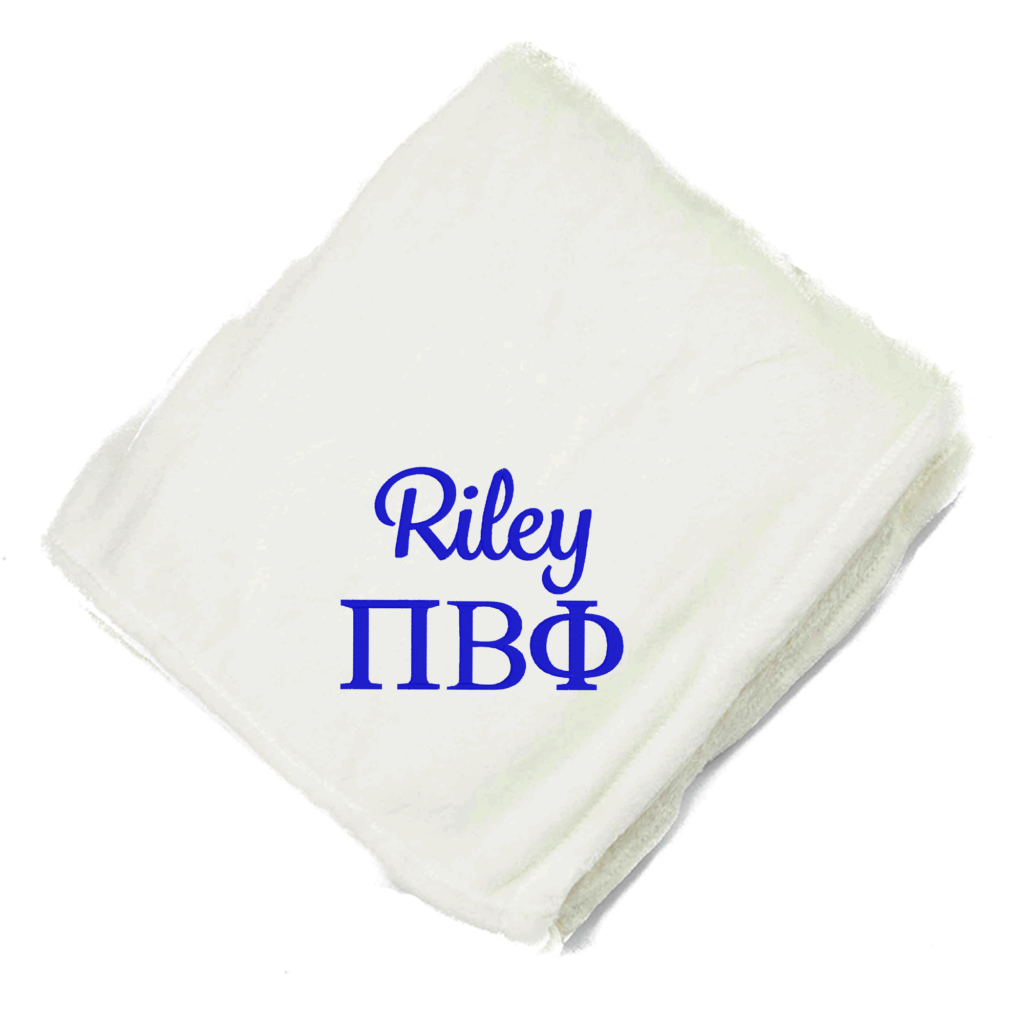 Personalized Pi Beta Phi Greek Letter Blanket - Go Greek Chic
