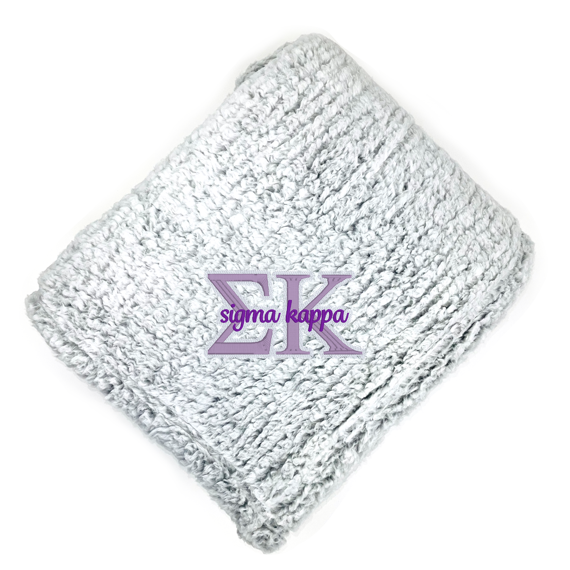 Sigma Kappa Fuzzy Sherpa Blanket - Go Greek Chic