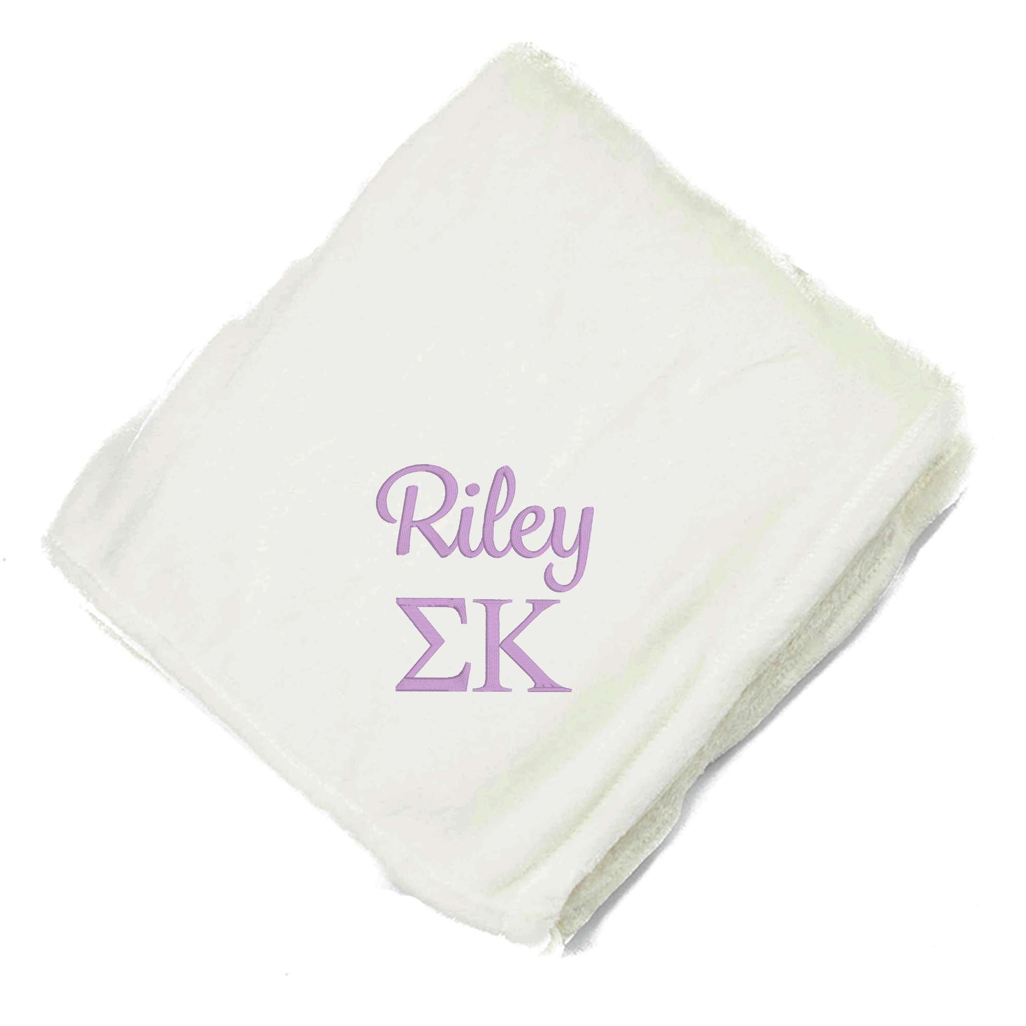 Personalized Sigma Kappa Greek Letter Blanket - Go Greek Chic