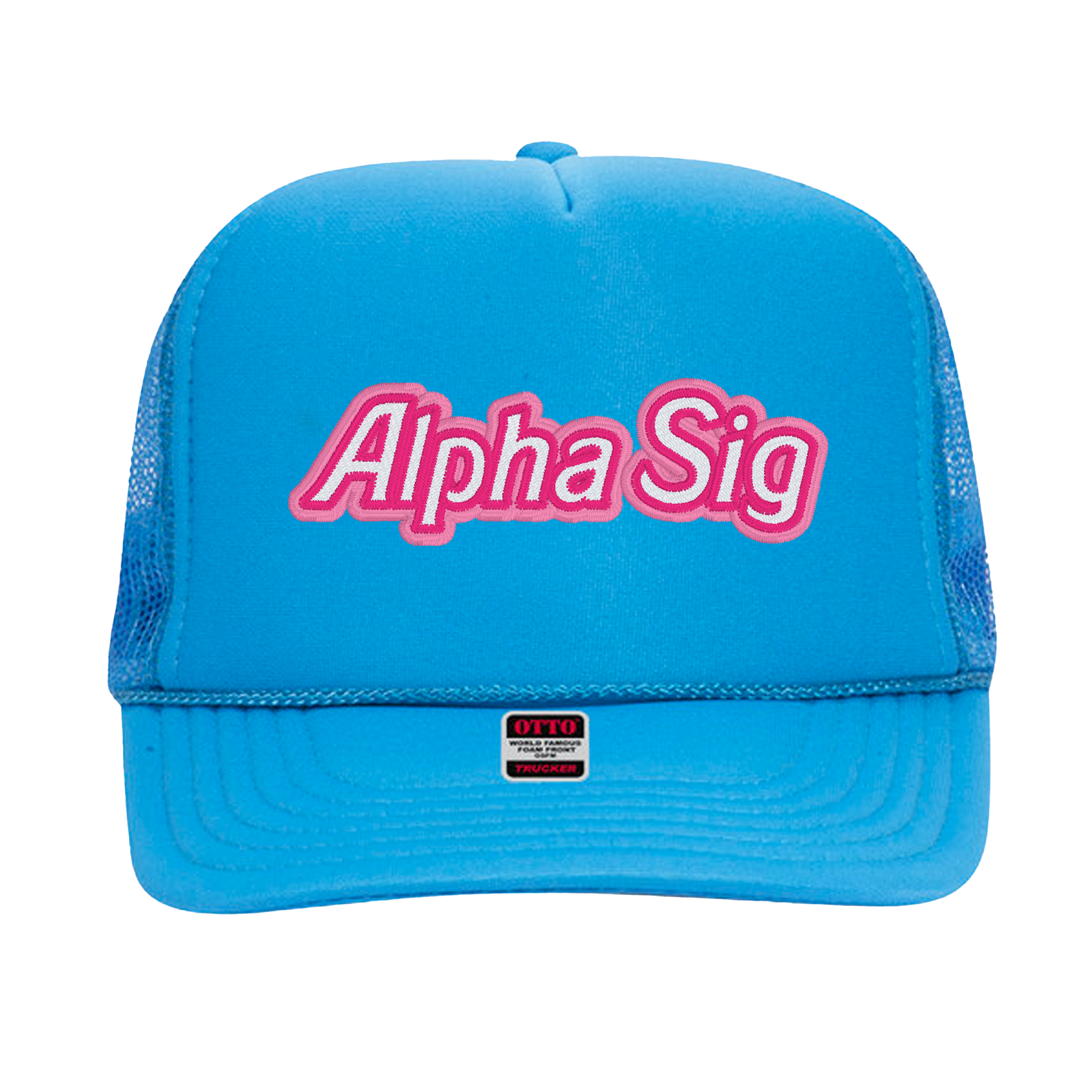 Alpha Sigma Alpha Malibu Trucker Hat - Alpha Sig