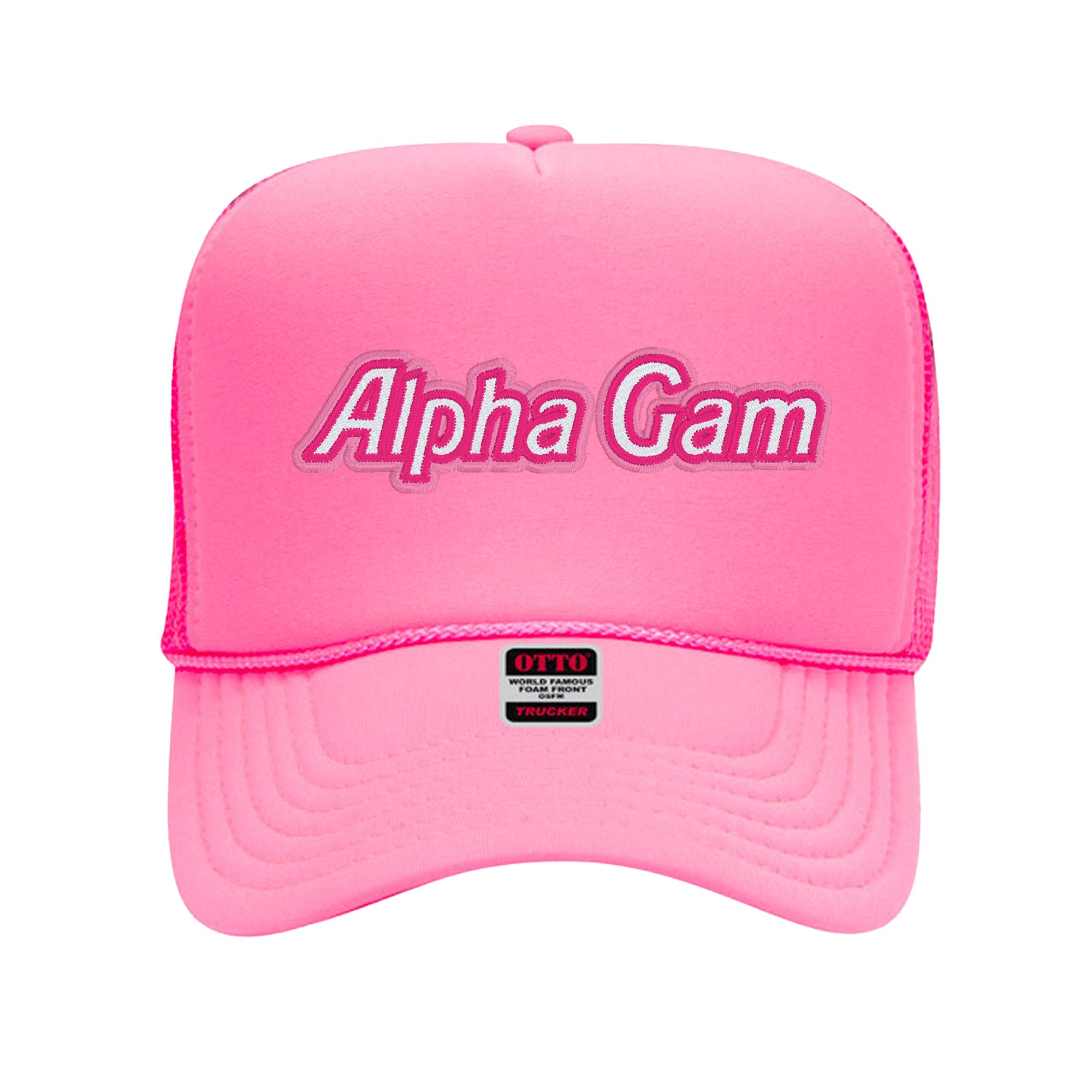 Alpha Gamma Delta Malibu Trucker Hat - Alpha Gam
