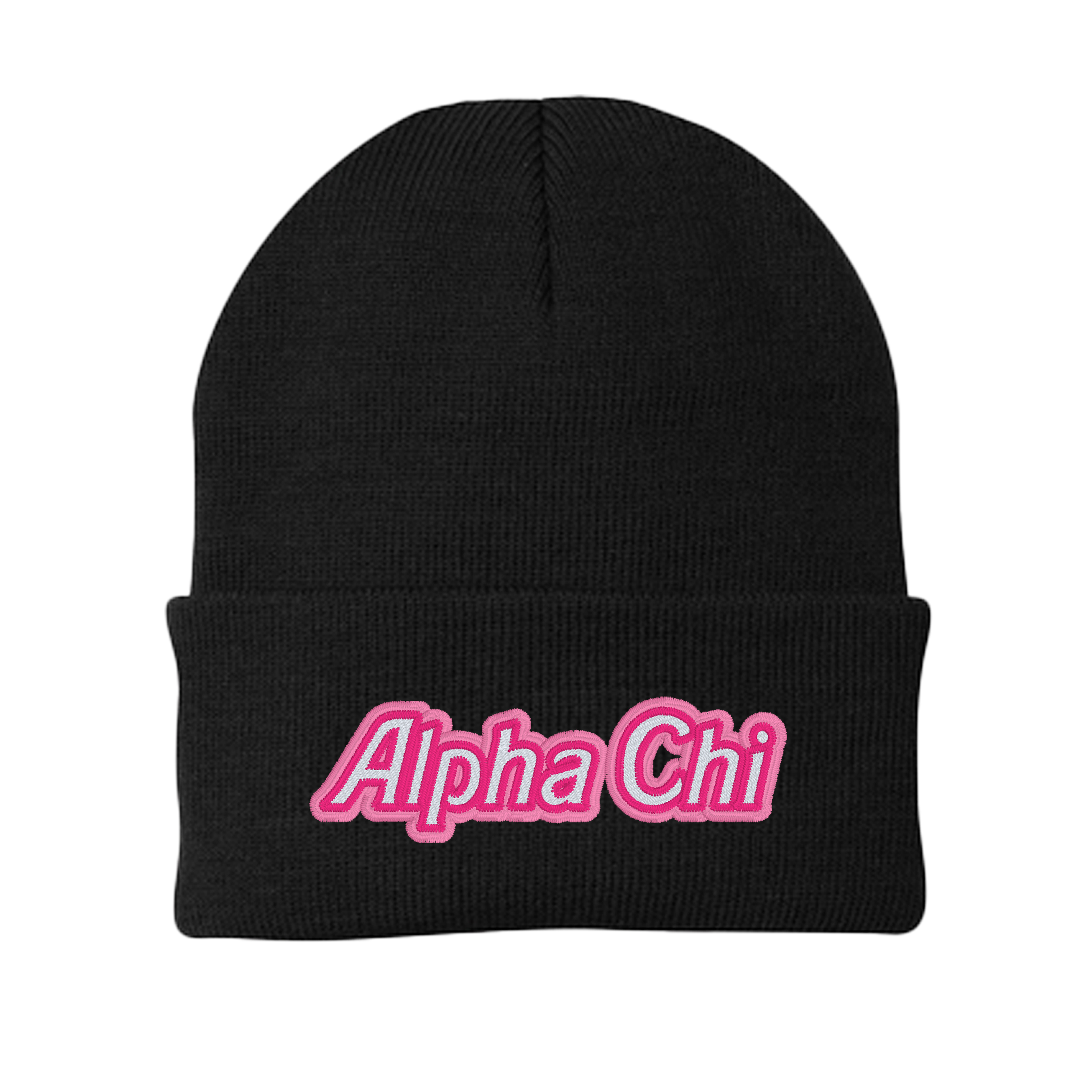 Alpha Chi Omega Embroidered Beanie - Alpha Chi Dream House