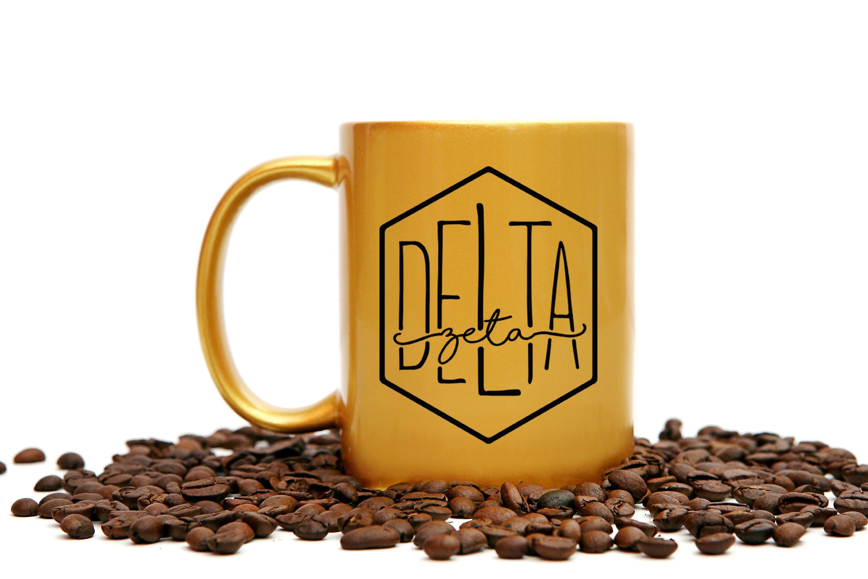 Delta Zeta Gold Coffee Mug - Go Greek Chic