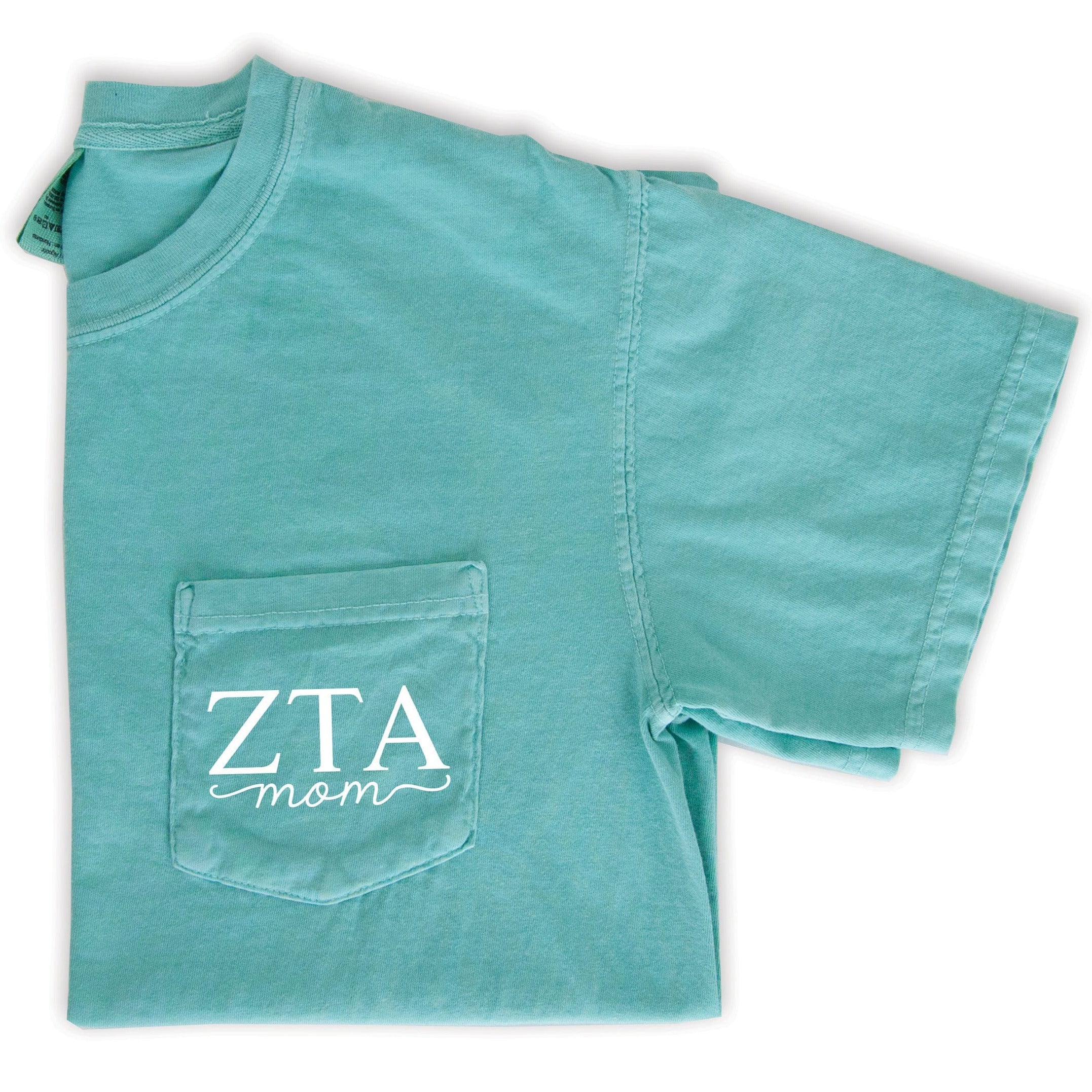 Zeta Tau Alpha Mom Shirt - Mint - Go Greek Chic