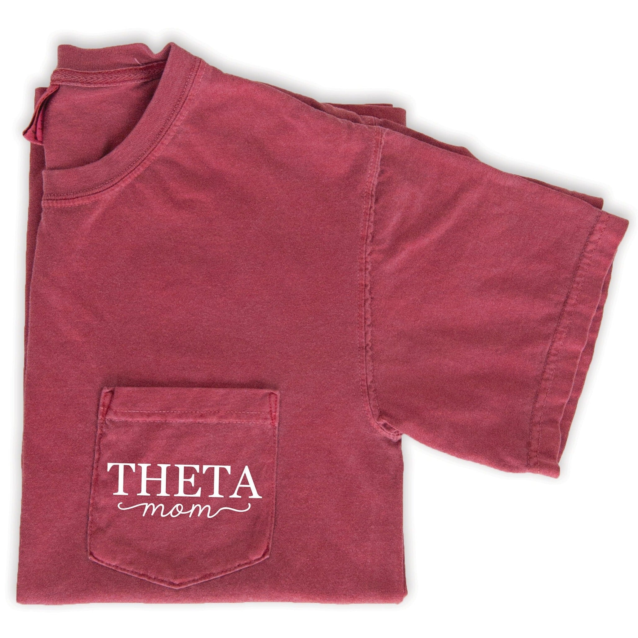 Kappa Alpha Theta Mom T-Shirt - Crimson - Go Greek Chic