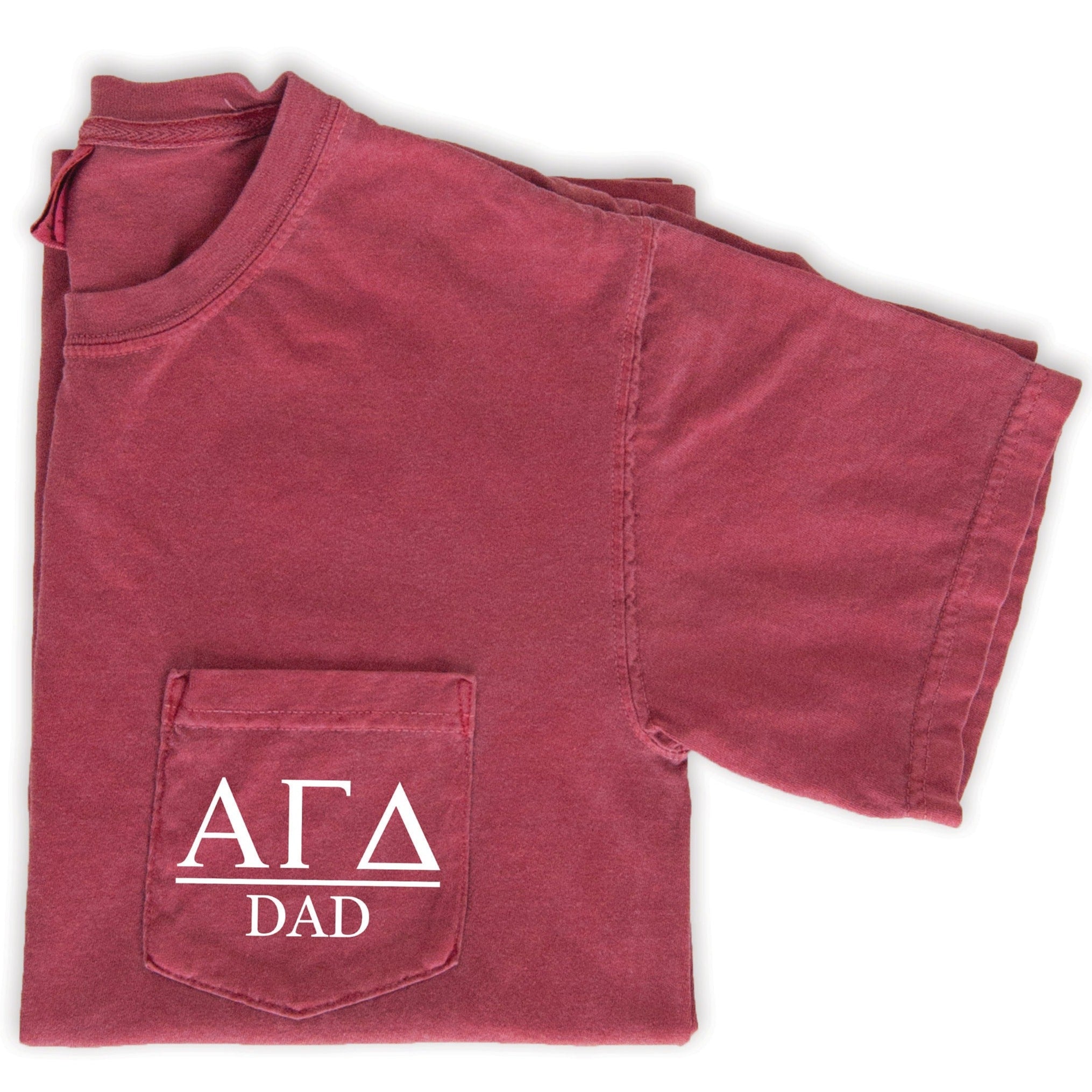 Alpha Gamma Delta Dad Shirt - Crimson - Go Greek Chic