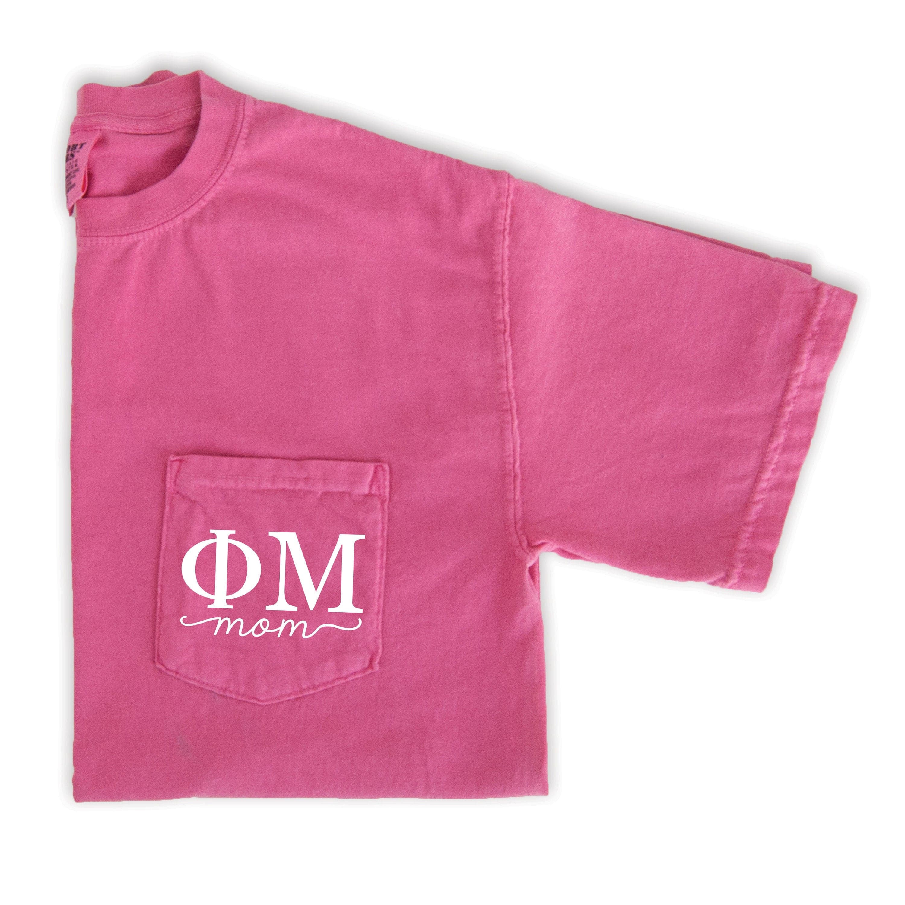 Phi Mu Mom Shirt - Pink - Go Greek Chic