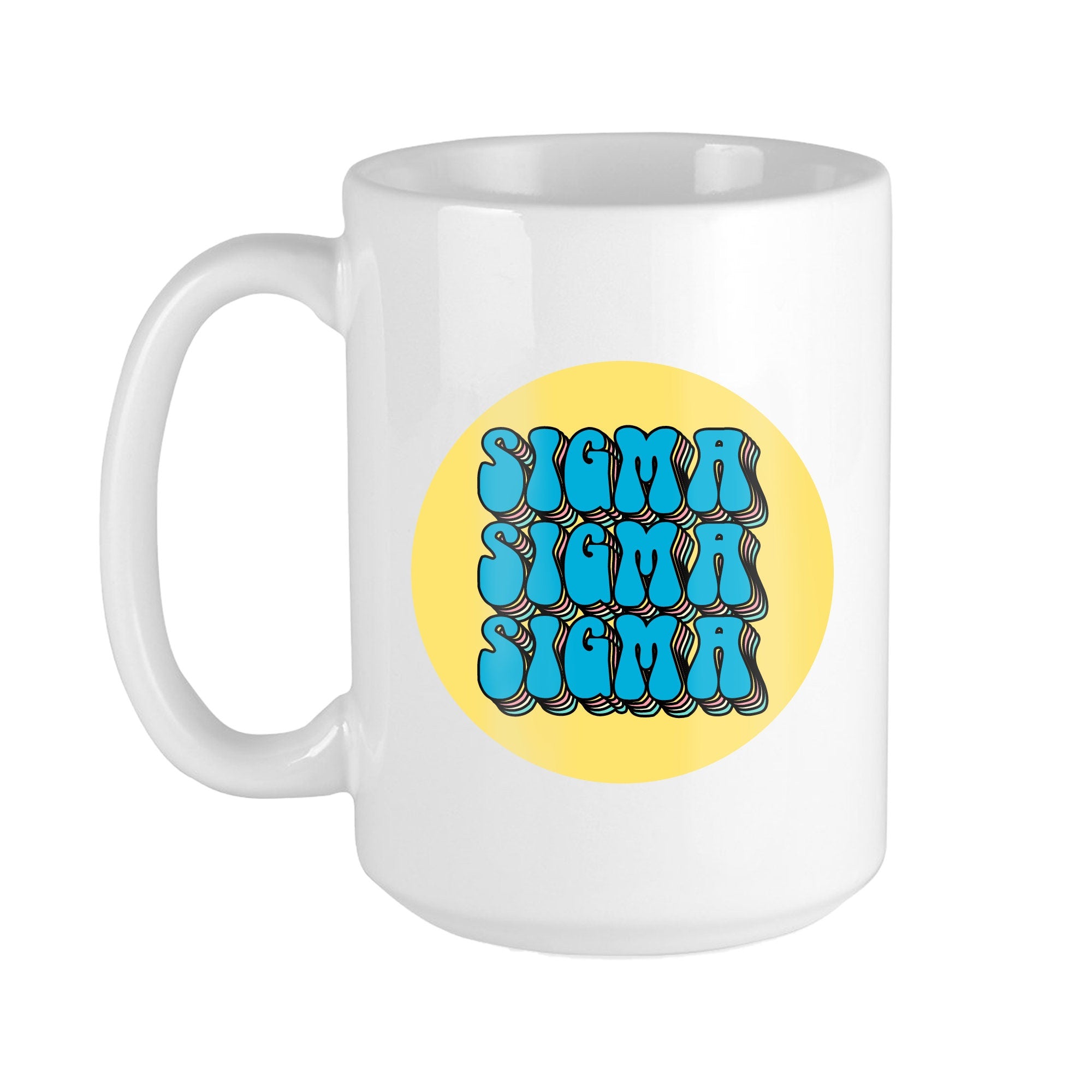 Sigma Sigma Sigma Retro Coffee Mug - Go Greek Chic