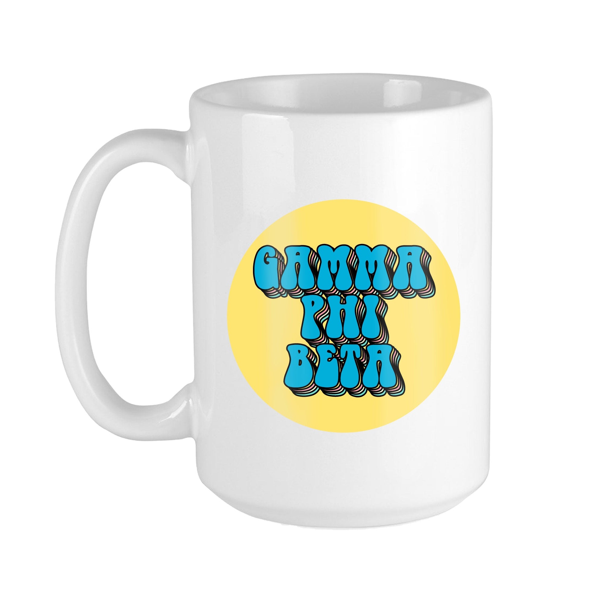 Gamma Phi Beta Retro Coffee Mug - Go Greek Chic
