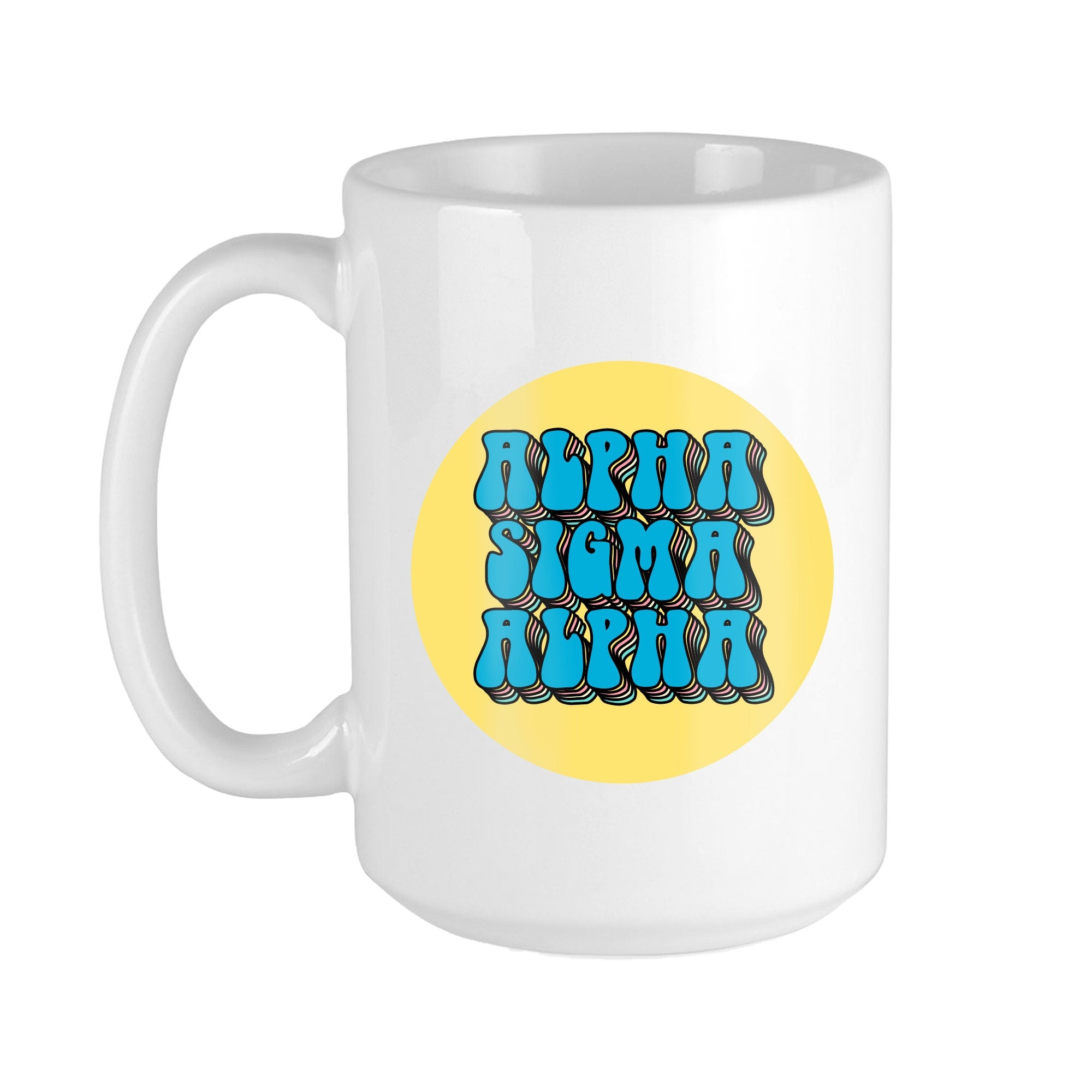 Alpha Sigma Alpha Retro Coffee Mug - Go Greek Chic