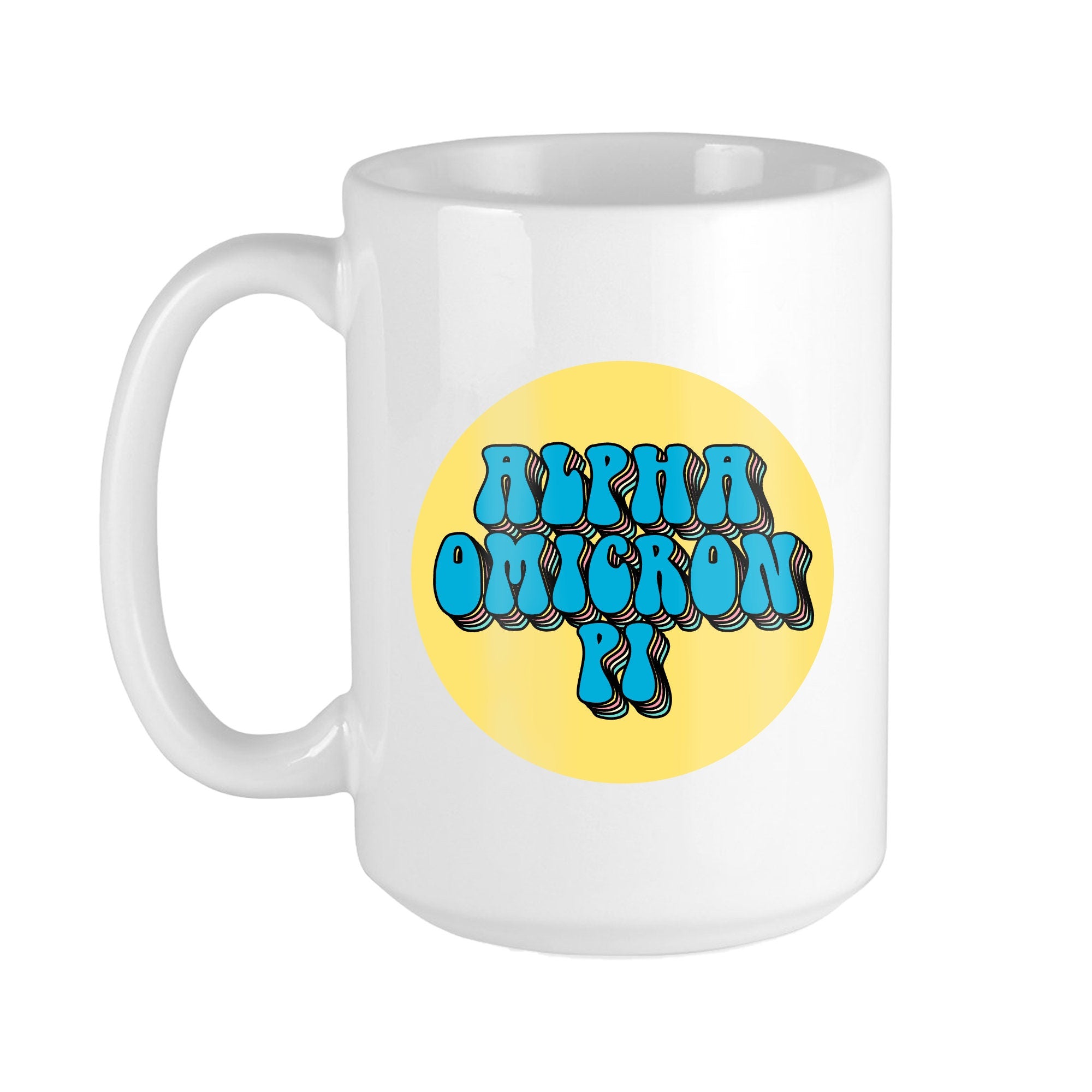 Alpha Omicron Pi Retro Coffee Mug - Go Greek Chic