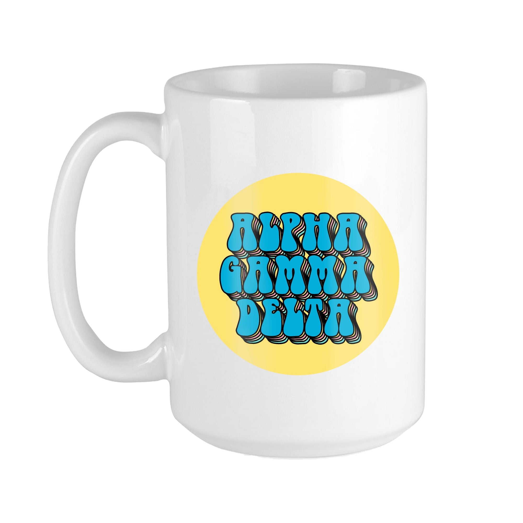 Alpha Gamma Delta Retro Coffee Mug - Go Greek Chic