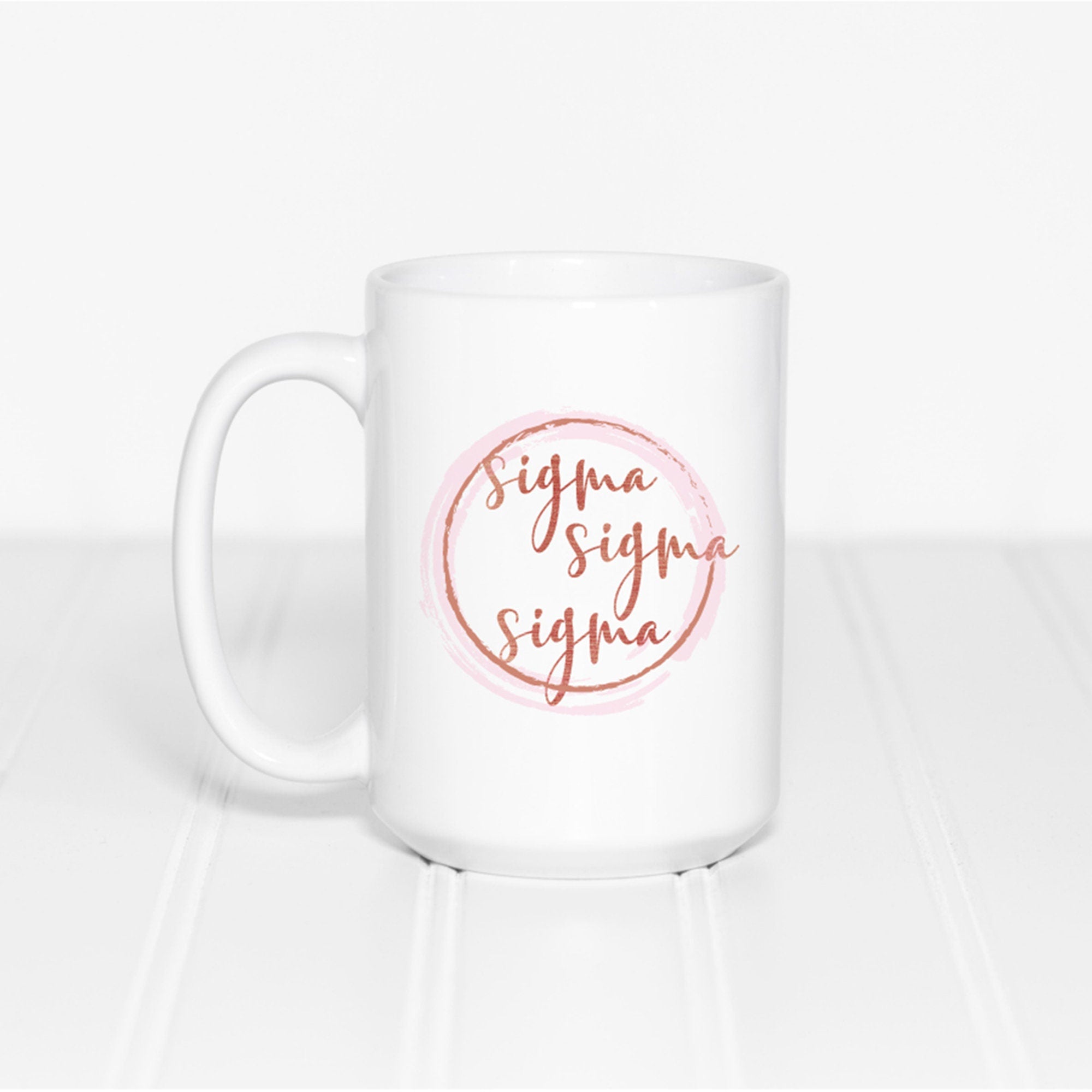 Sigma Sigma Sigma White Coffee Mug - Go Greek Chic