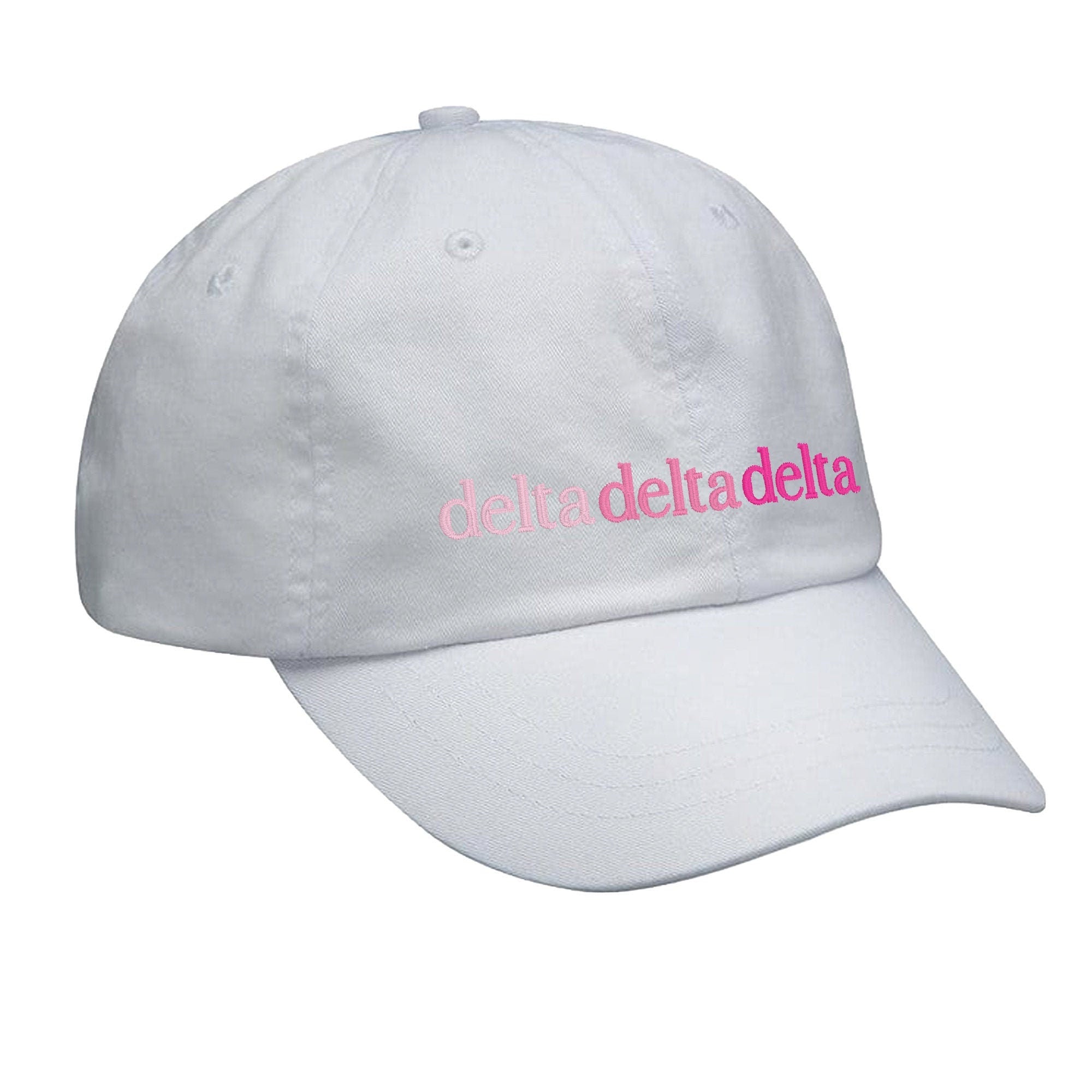 Delta Delta Delta Hat - Pink Gradient - Go Greek Chic