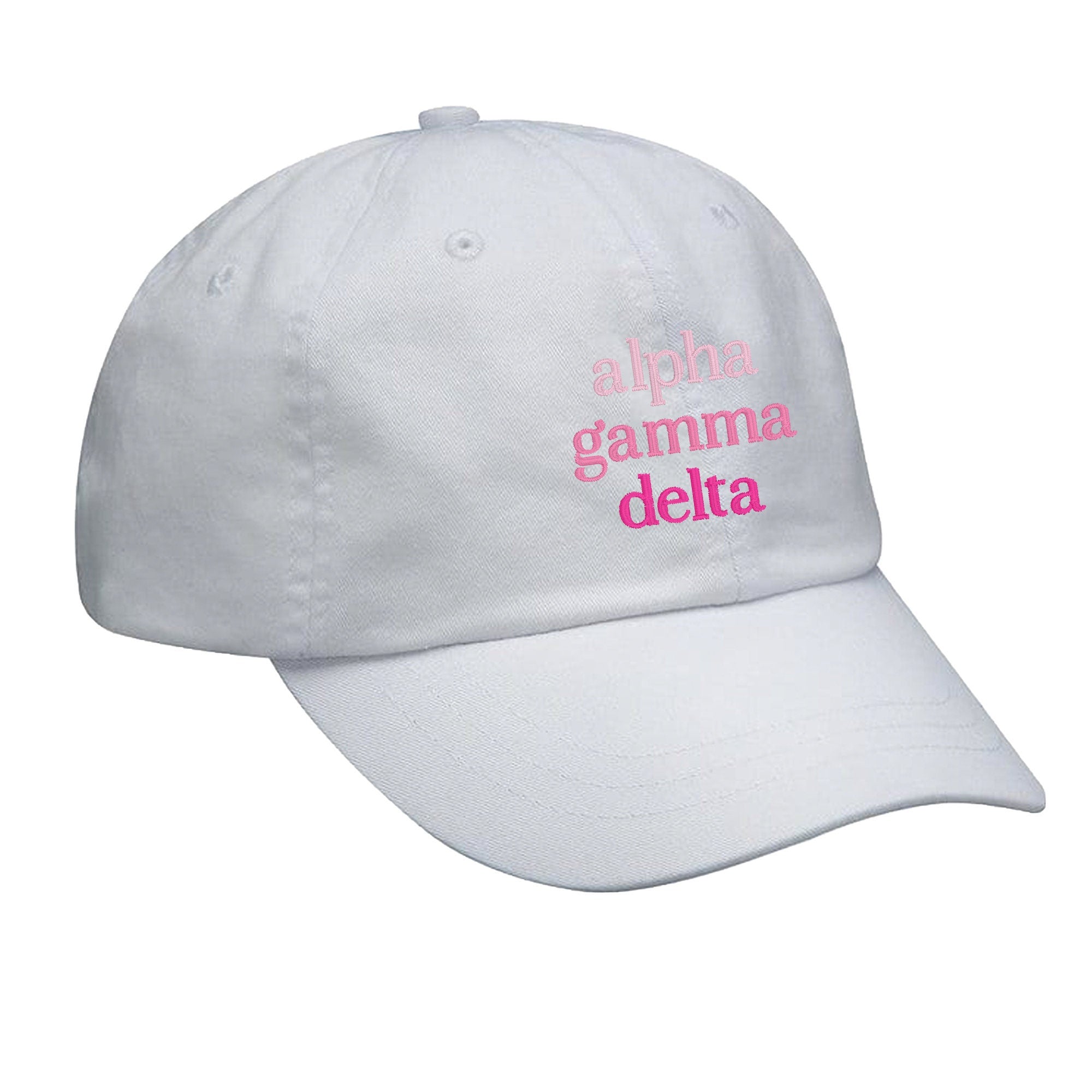Alpha Gamma Delta Hat - Pink Gradient - Go Greek Chic