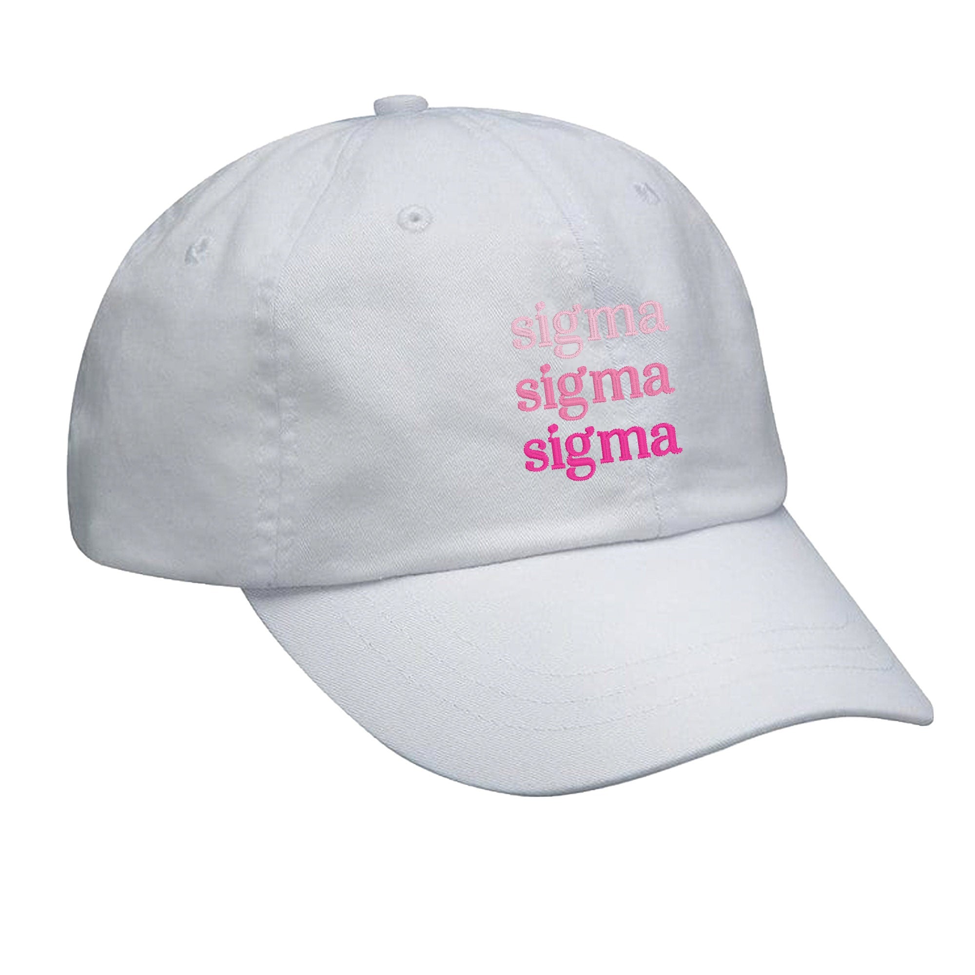 Sigma Sigma Sigma Hat - Pink Gradient - Go Greek Chic