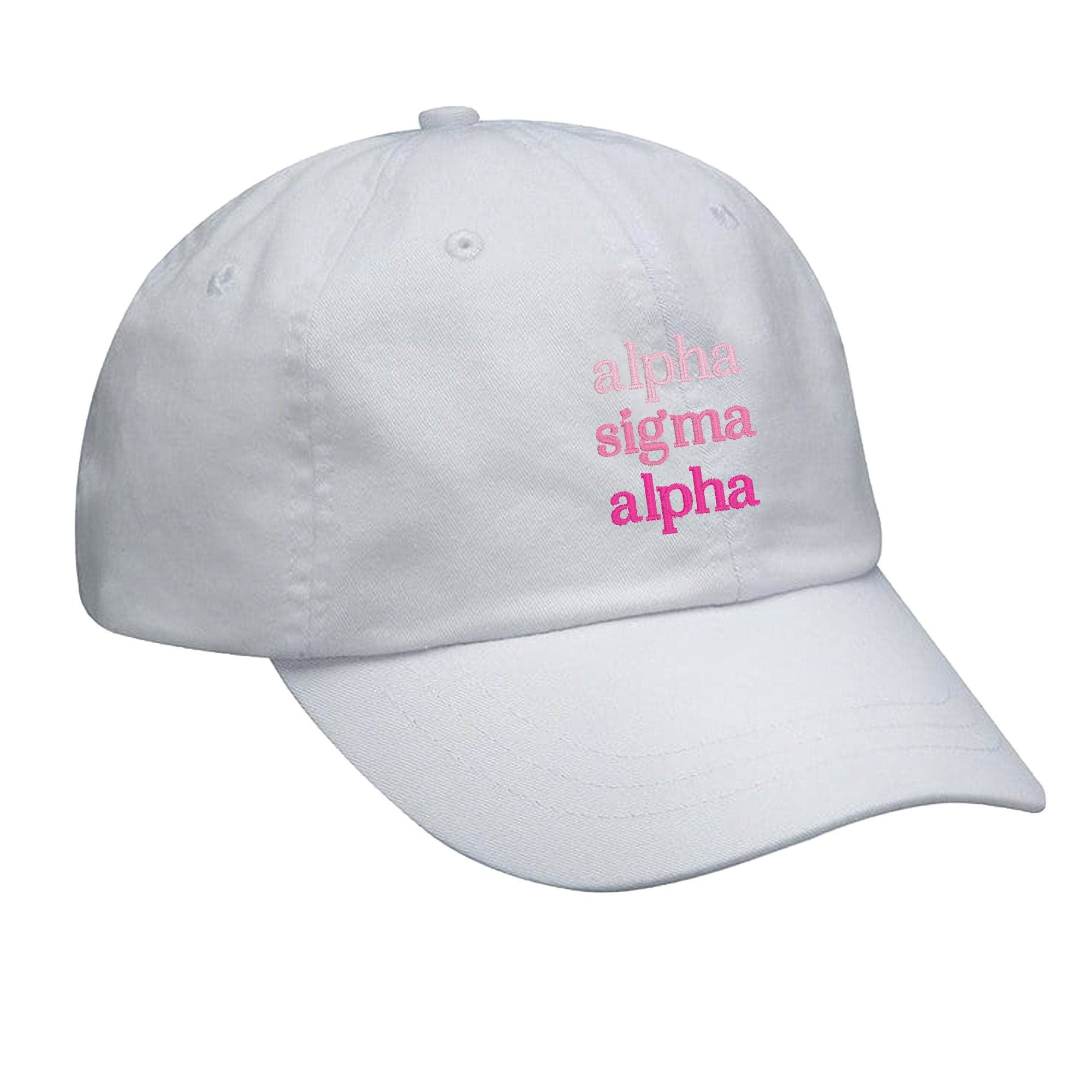 Alpha Sigma Alpha Hat - Pink Gradient - Go Greek Chic