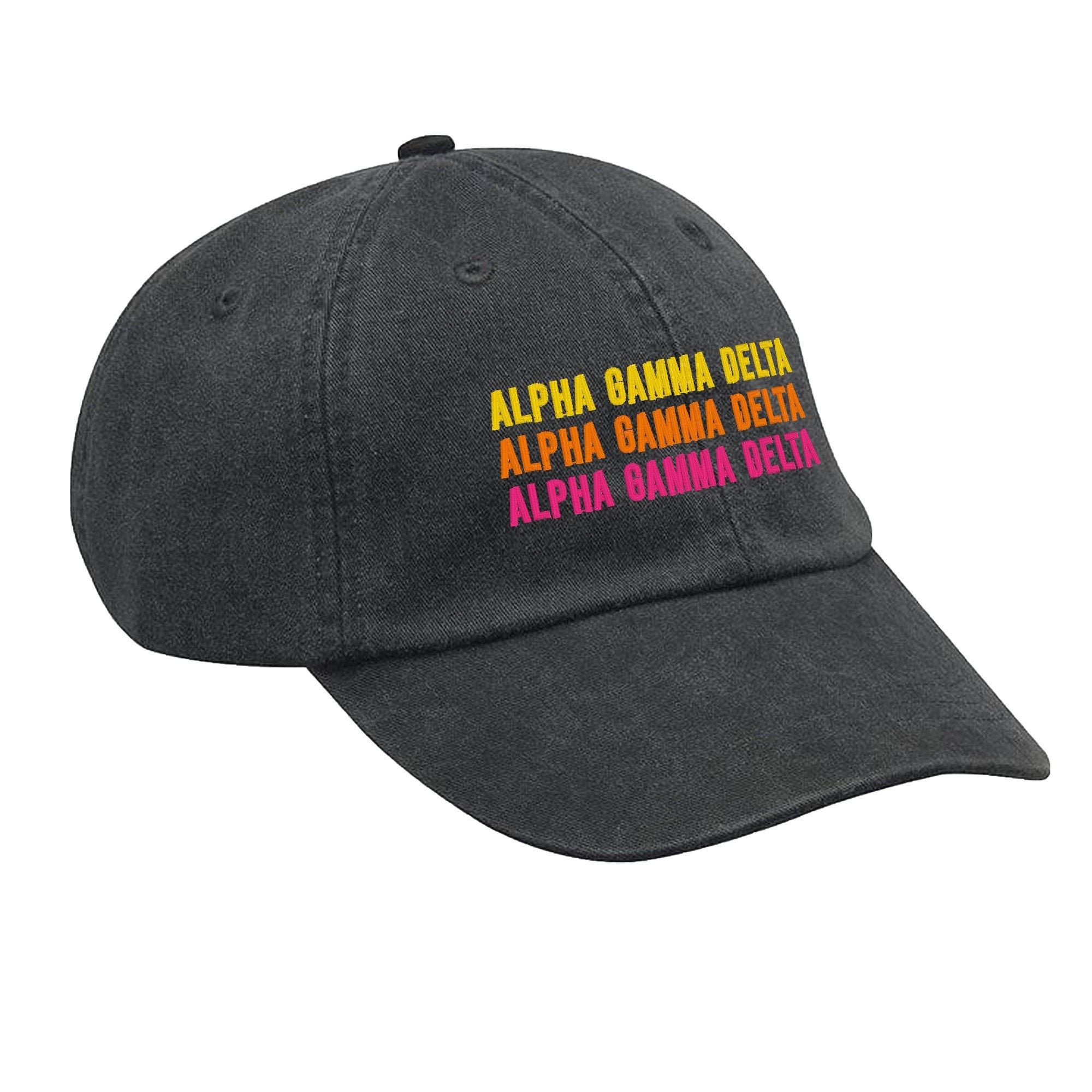 Alpha Gamma Delta Sorority Hat - Sunset Gradient - Go Greek Chic