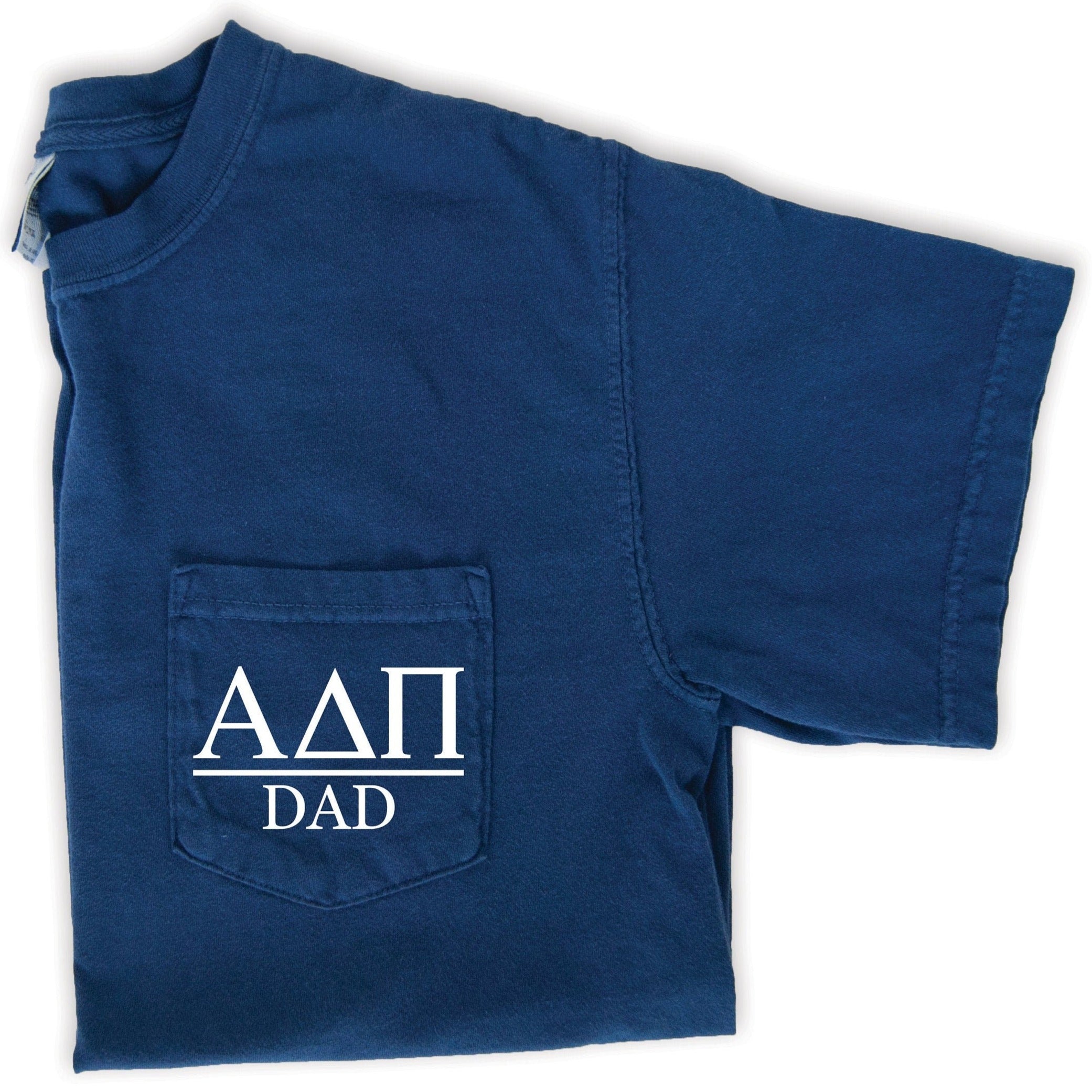 Alpha Delta Pi Dad T-Shirt - Navy - Go Greek Chic