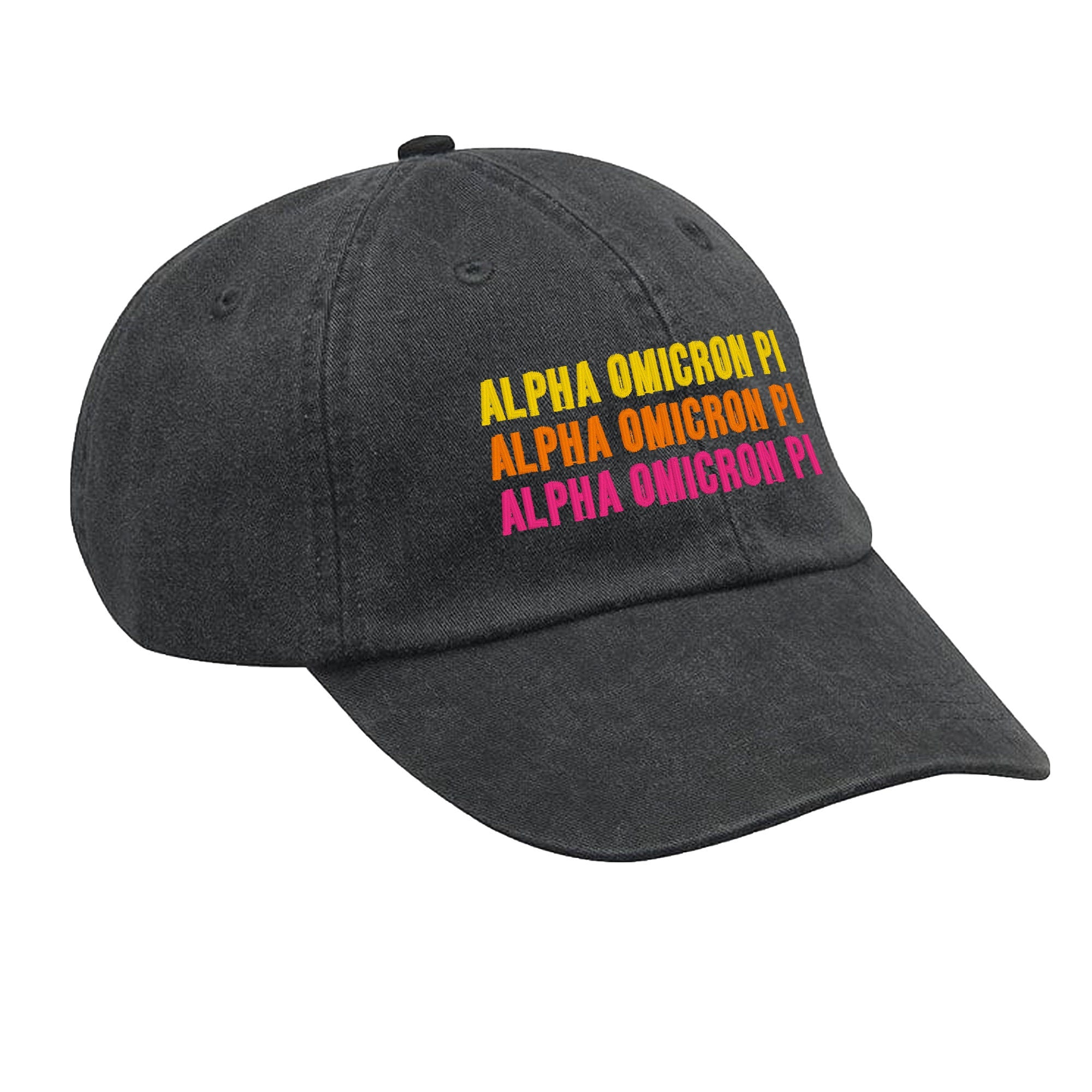 Alpha Omicron Pi Sorority Hat - Sunset Gradient - Go Greek Chic