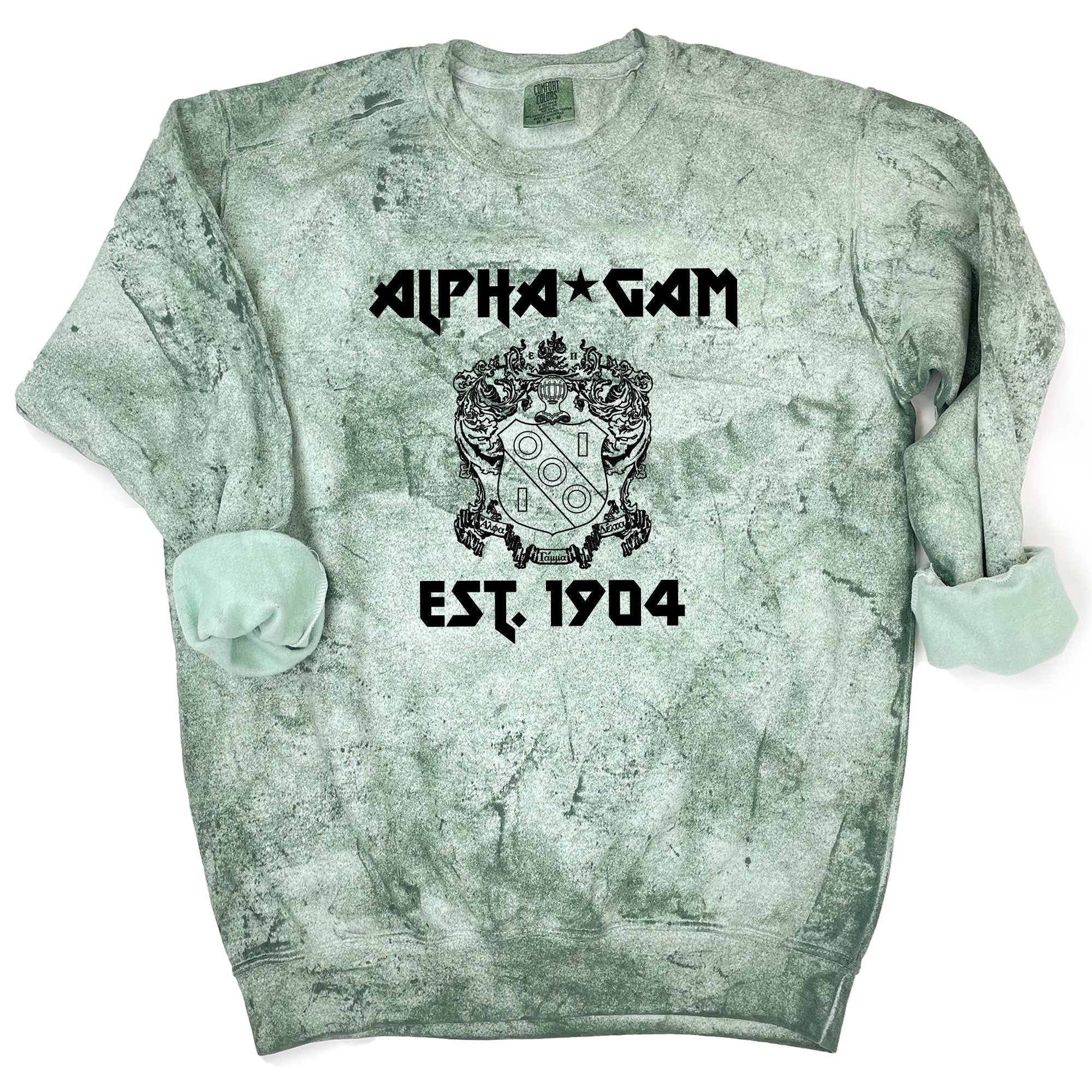 Alpha Gamma Delta Vintage Band Sweatshirt - Go Greek Chic