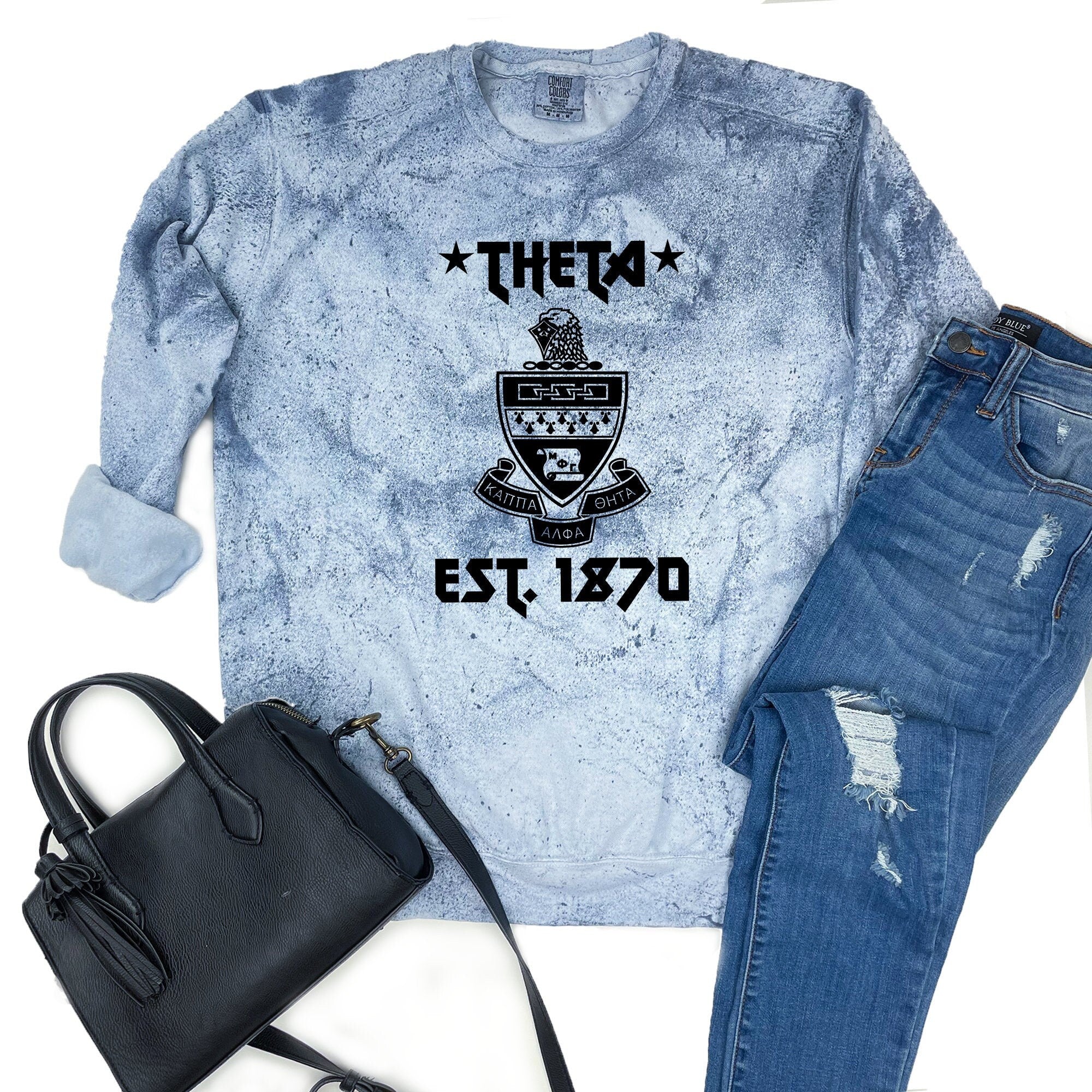 Kappa Alpha Theta Vintage Band Sweatshirt - Go Greek Chic