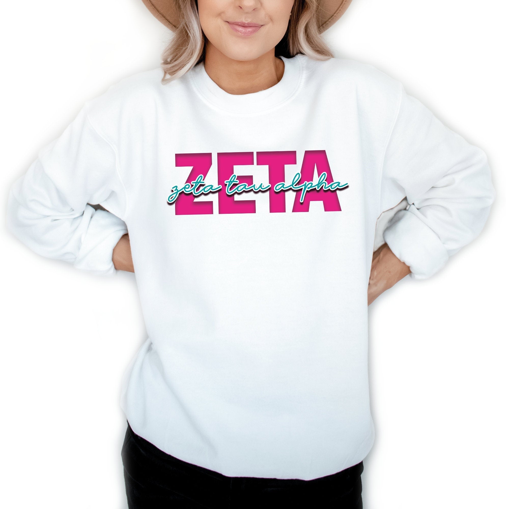 Zeta Tau Alpha Signature Sweatshirt - Go Greek Chic
