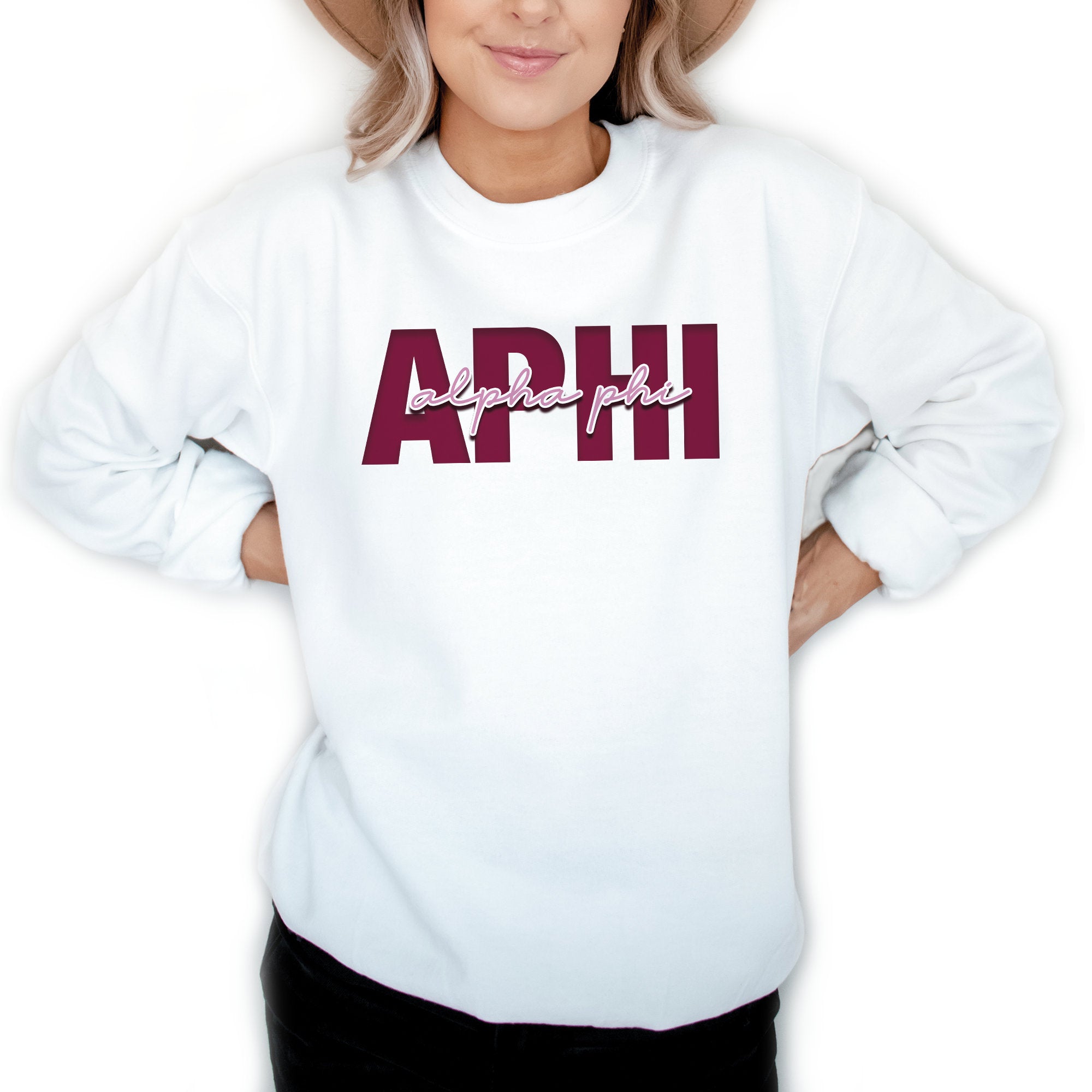 Alpha Phi Signature Sweatshirt - Go Greek Chic