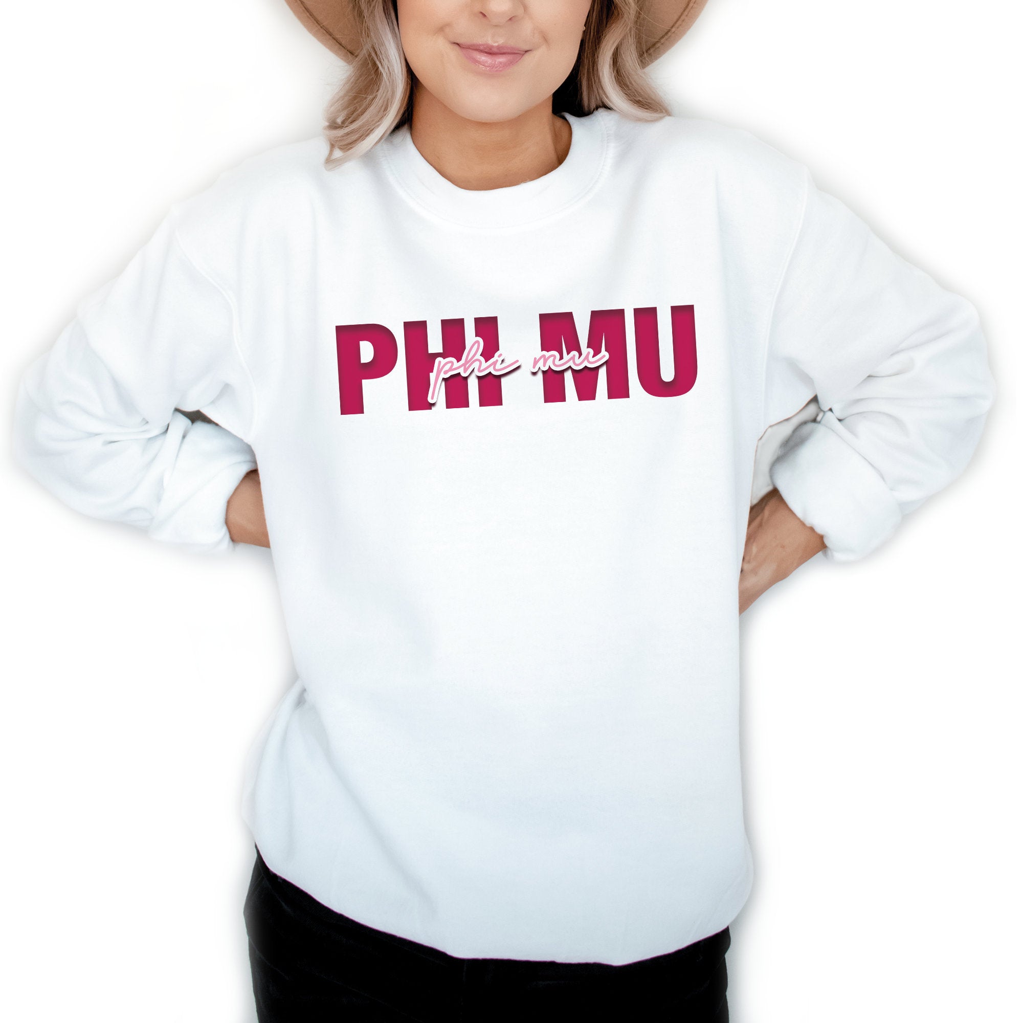Phi Mu Signature Sweatshirt - Go Greek Chic