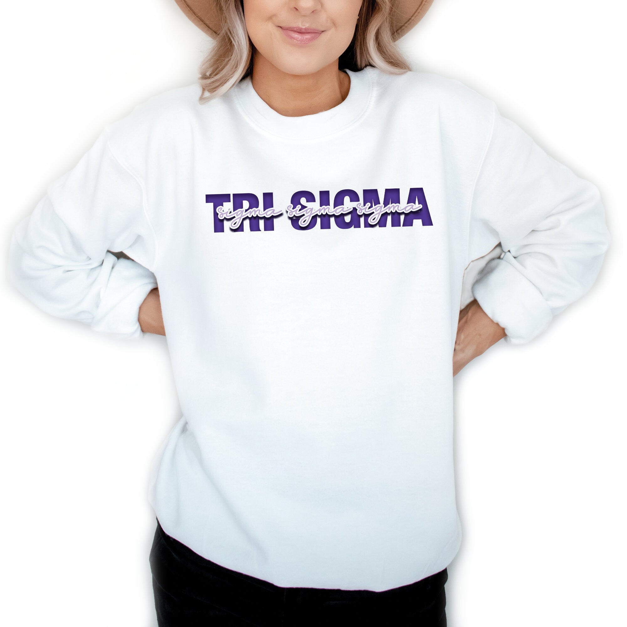 Sigma Sigma Sigma Signature Sweatshirt - Go Greek Chic