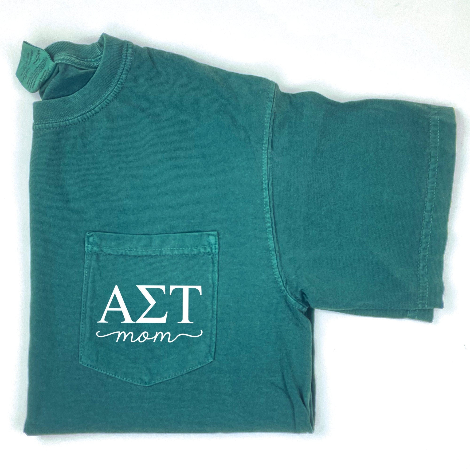Alpha Sigma Tau Mom T-Shirt - Emerald - Go Greek Chic