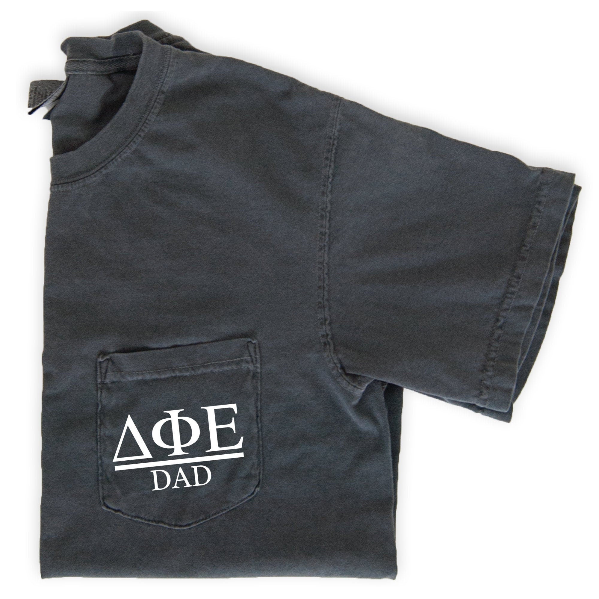 Delta Phi Epsilon Dad T-Shirt - Grey - Go Greek Chic